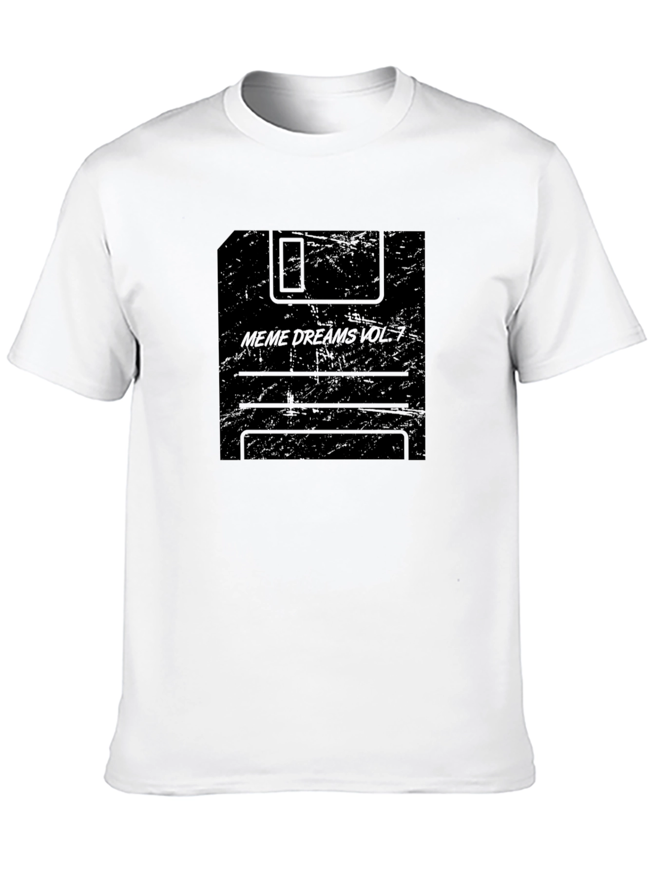 Meme Dreams Vol. 7 Floppy Disk Black T-Shirt
