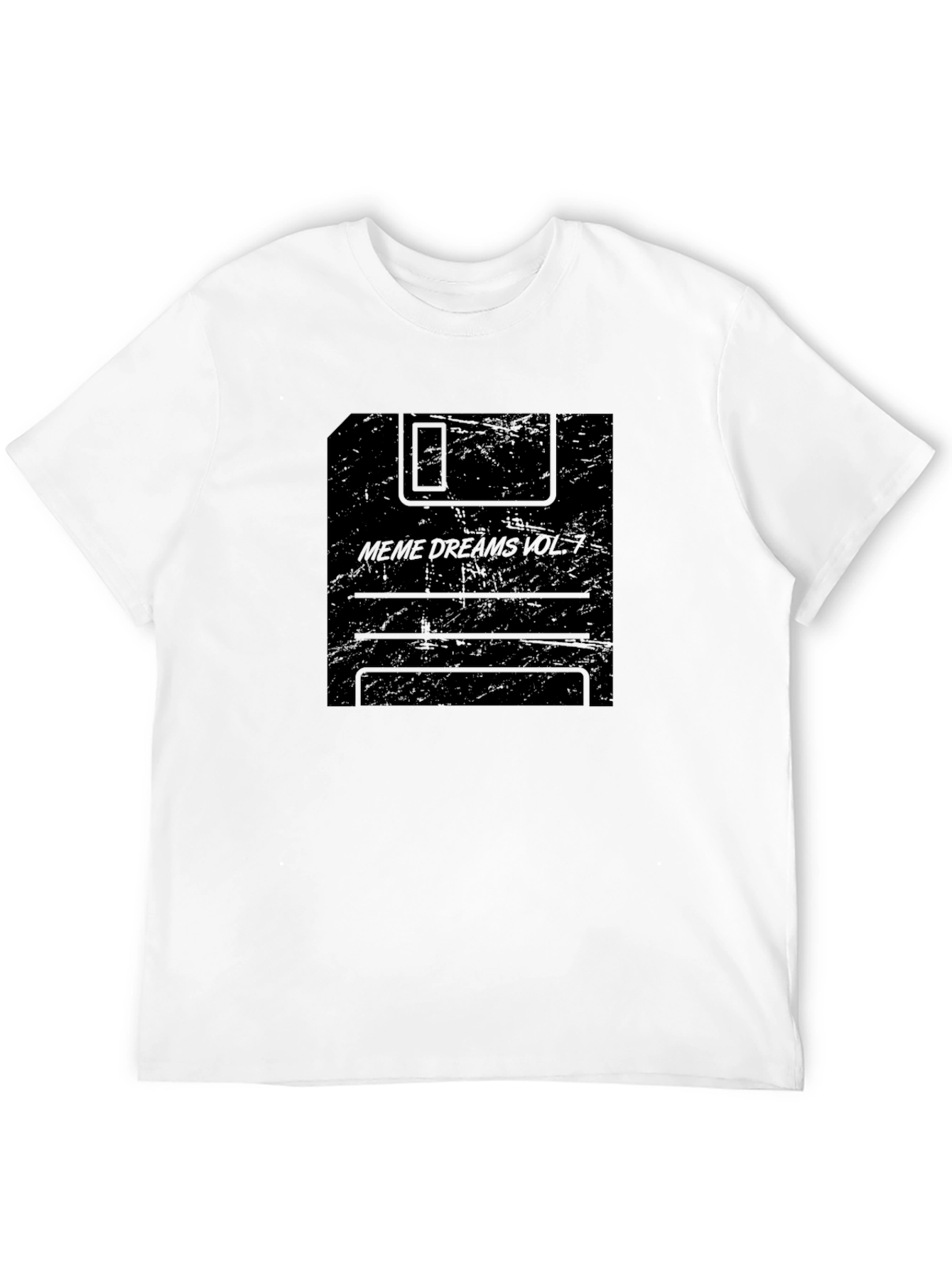 Meme Dreams Vol. 7 Floppy Disk Black T-Shirt
