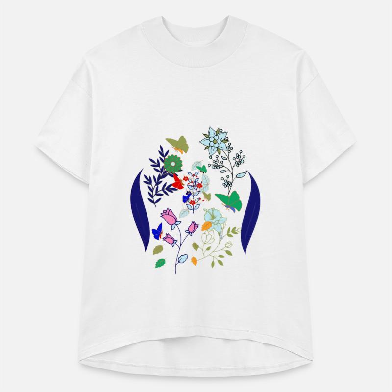 Flowers, Birds, and Butterfly
