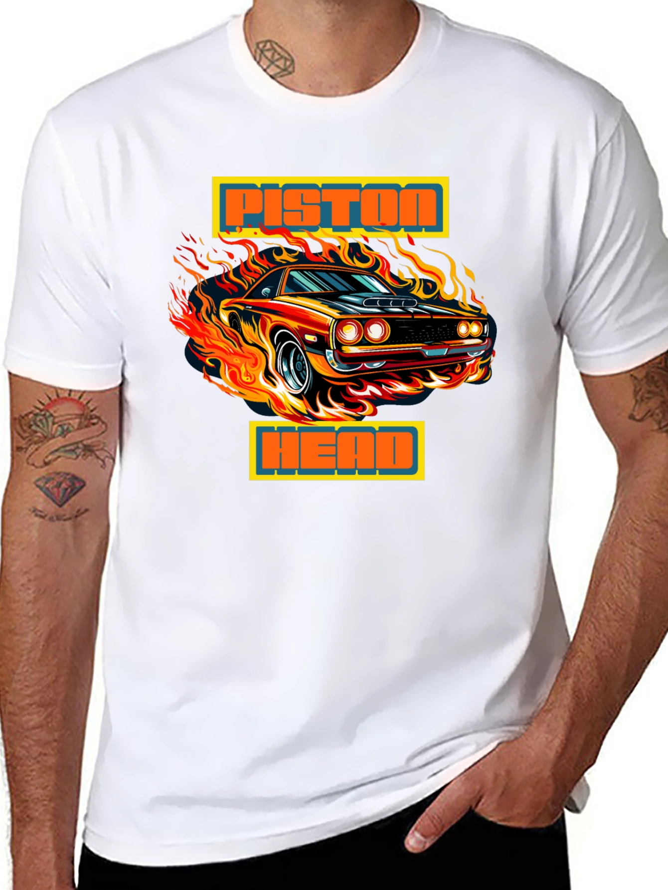Piston Head Muscle Car Graphic Tee