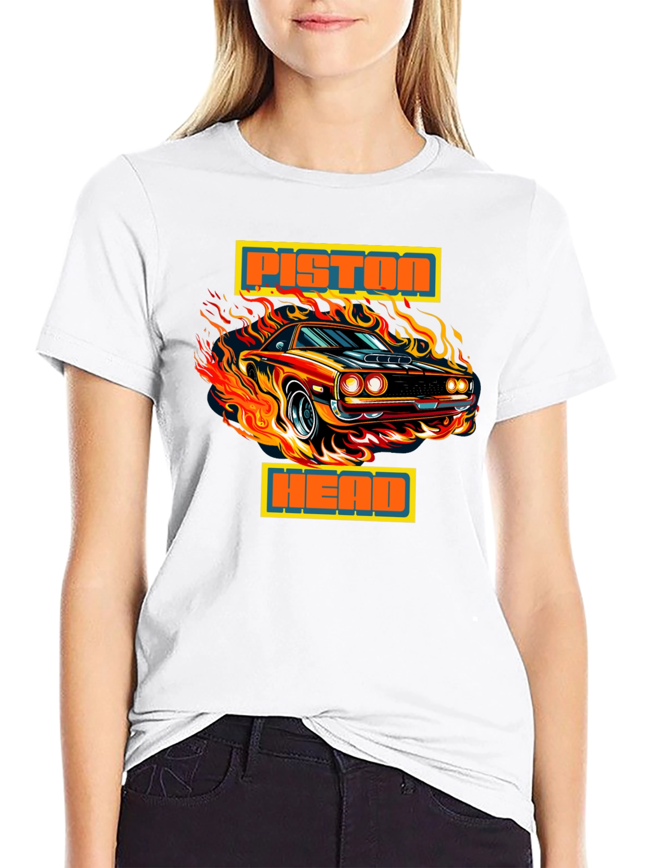 Piston Head Muscle Car Graphic Tee