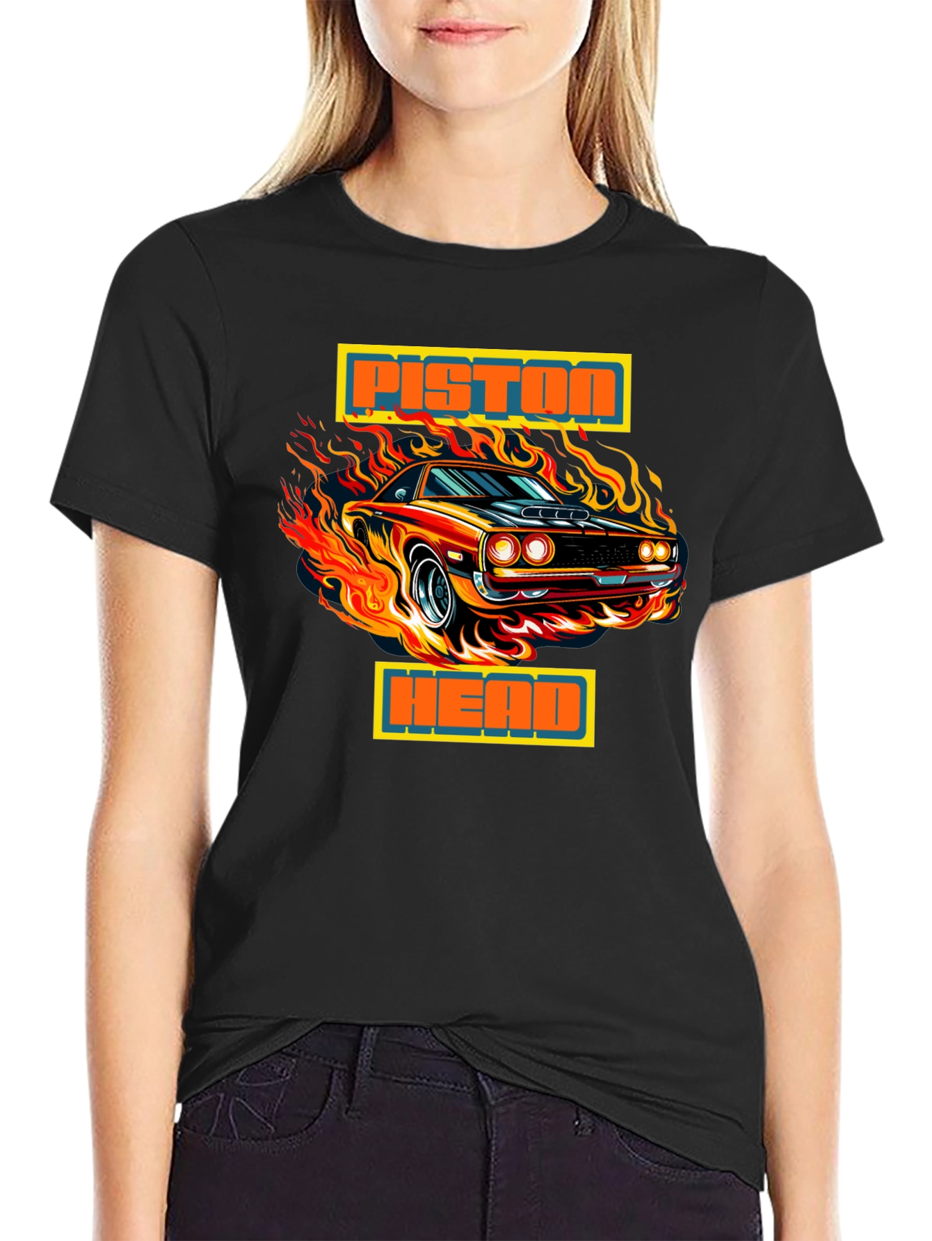 Piston Head Muscle Car Graphic Tee