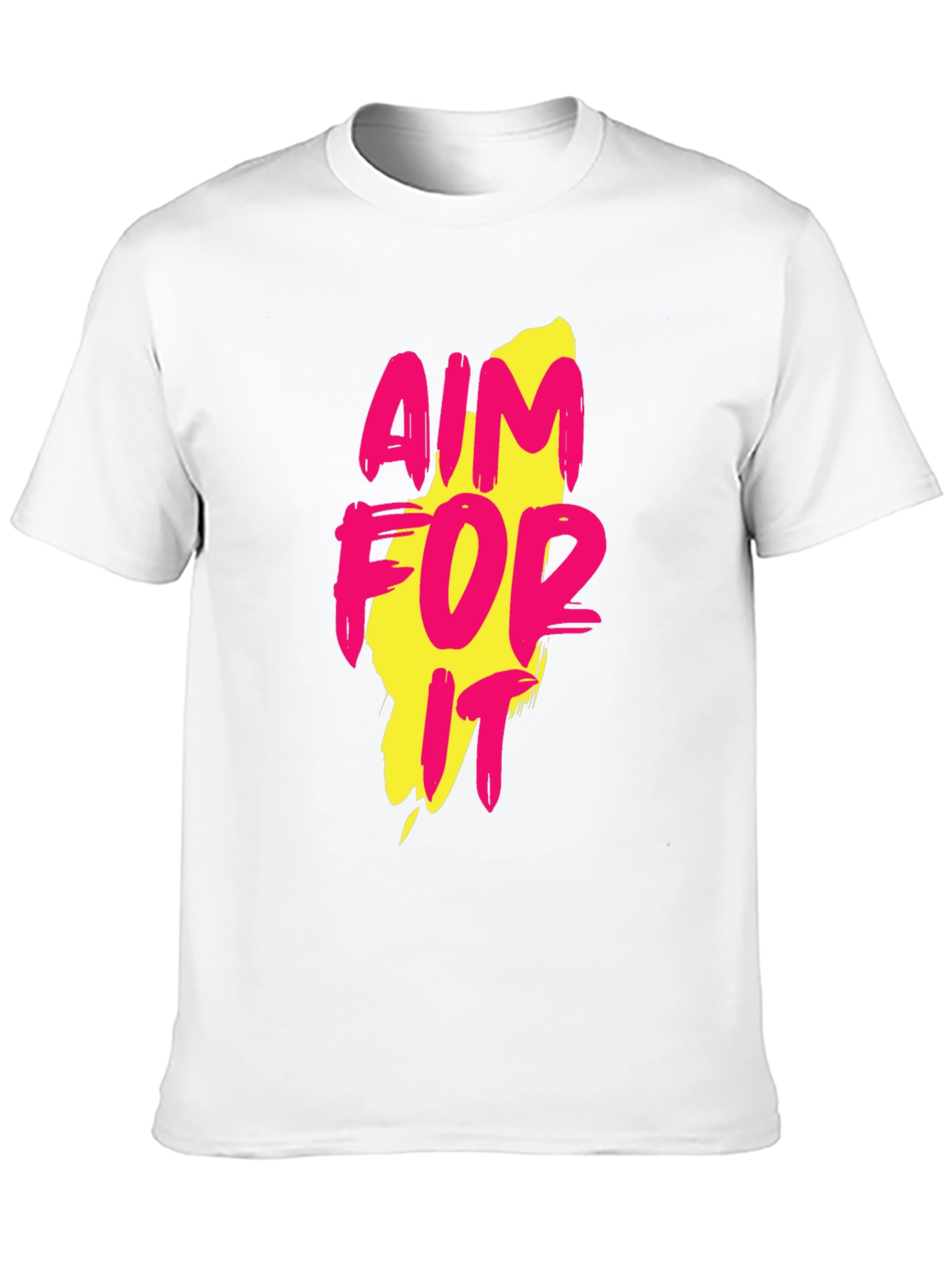 Aim For It Graphic Print Black T-Shirt