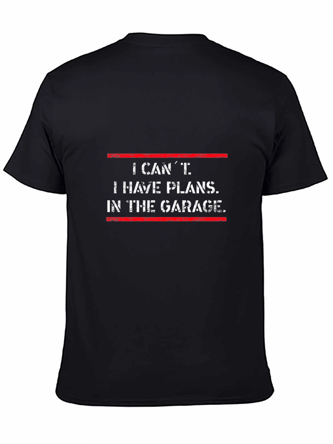 Garage Plans Mens Black T-Shirt