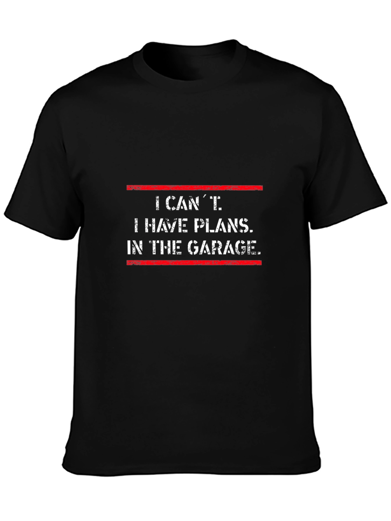 Garage Plans Mens Black T-Shirt