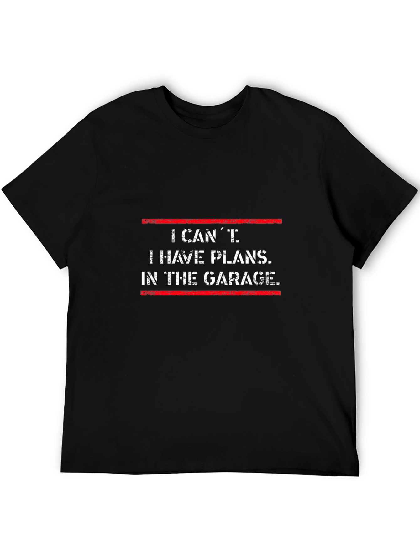 Garage Plans Mens Black T-Shirt