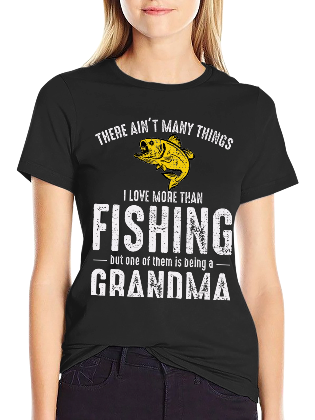 Fishing Grandma Graphic Tee