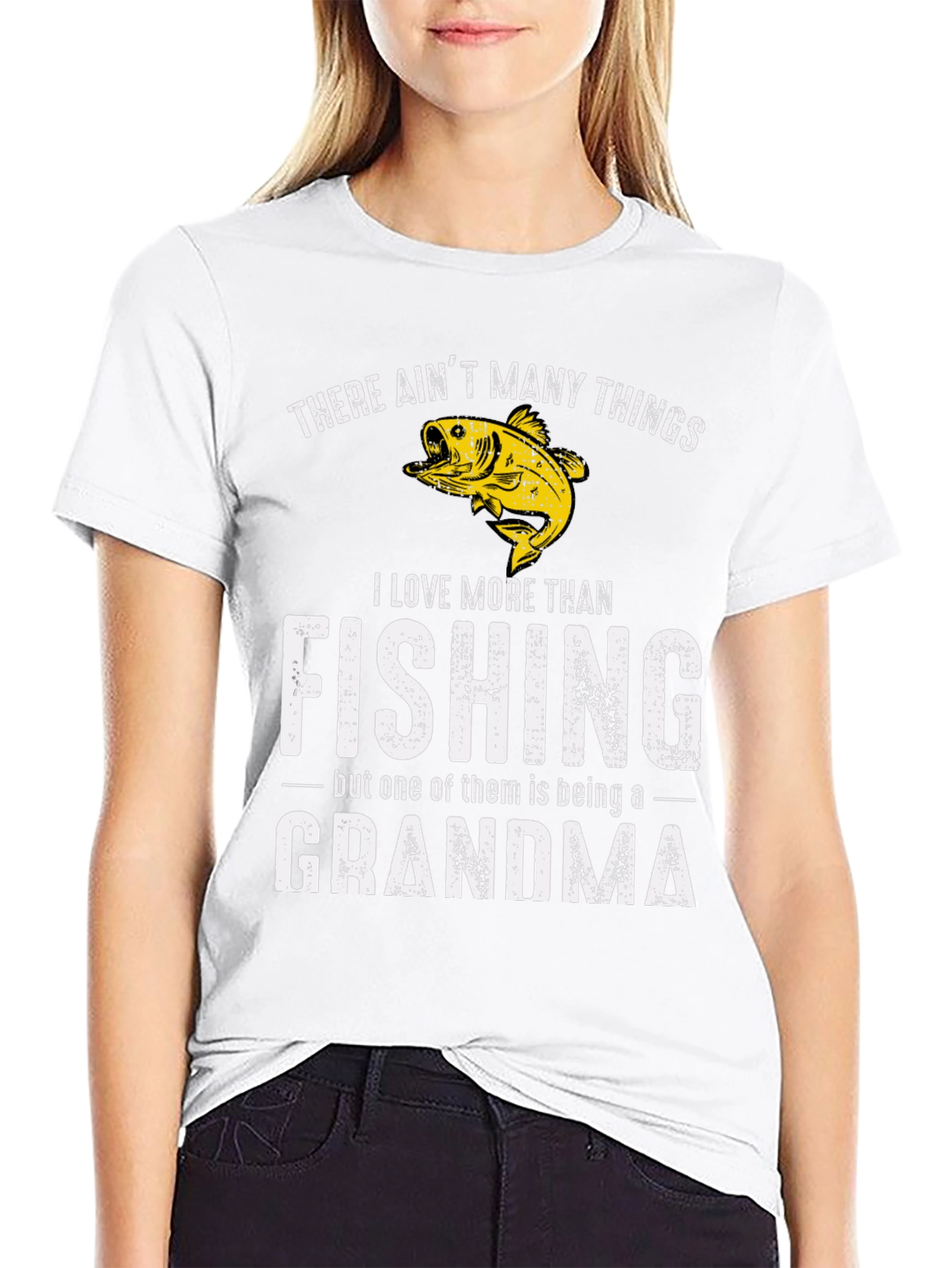 Fishing Grandma Graphic Tee