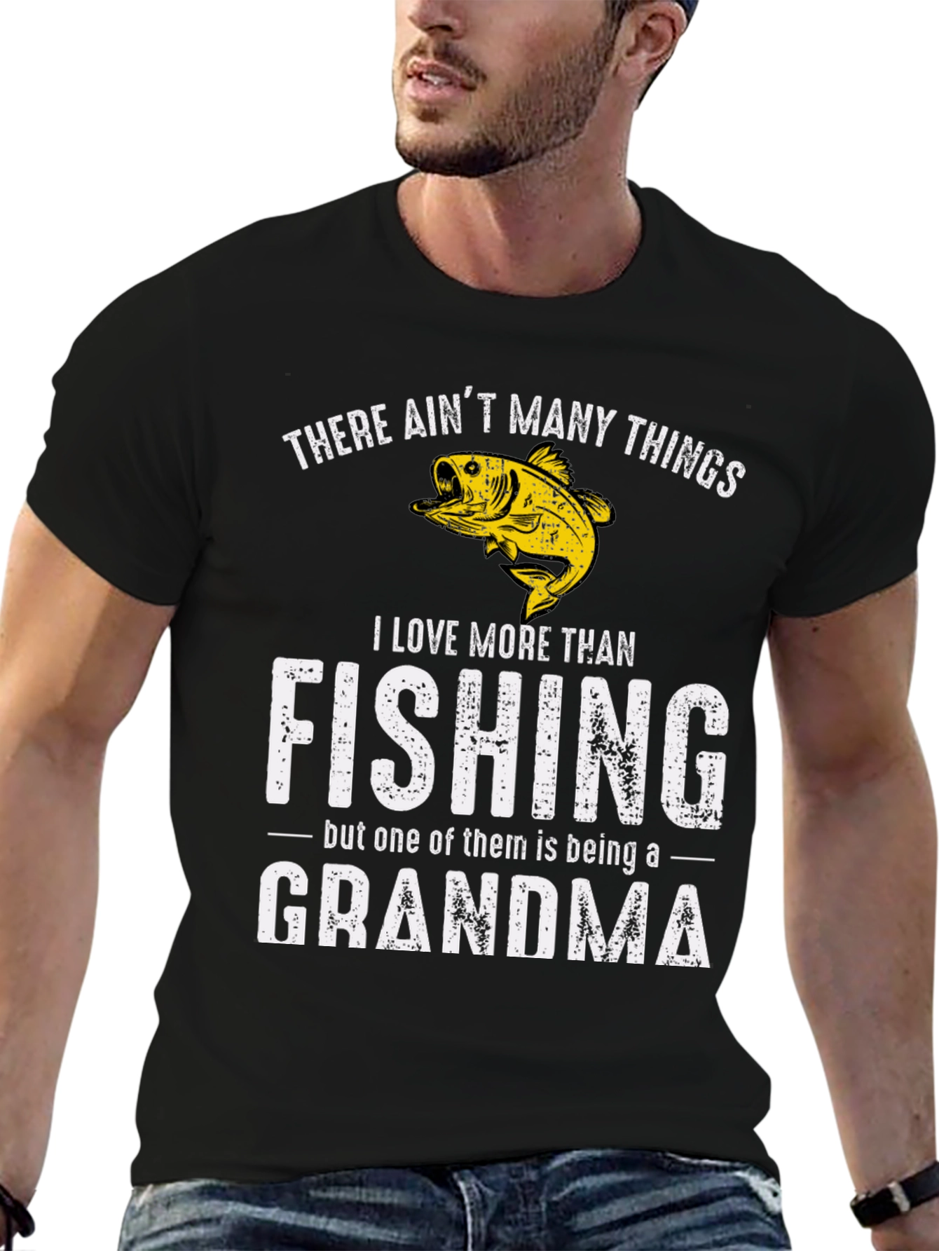 Fishing Grandma Graphic Tee