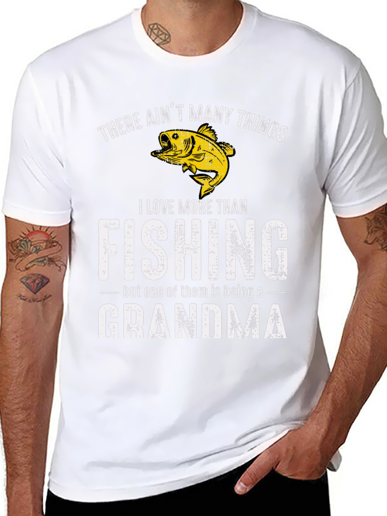 Fishing Grandma Graphic Tee