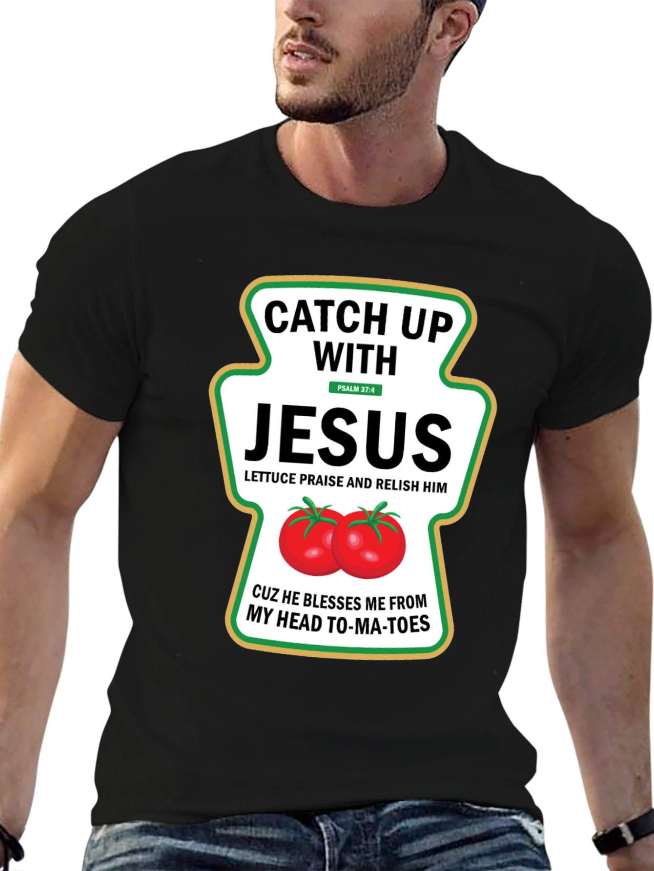 Catch Up With Jesus Graphic T-Shirt