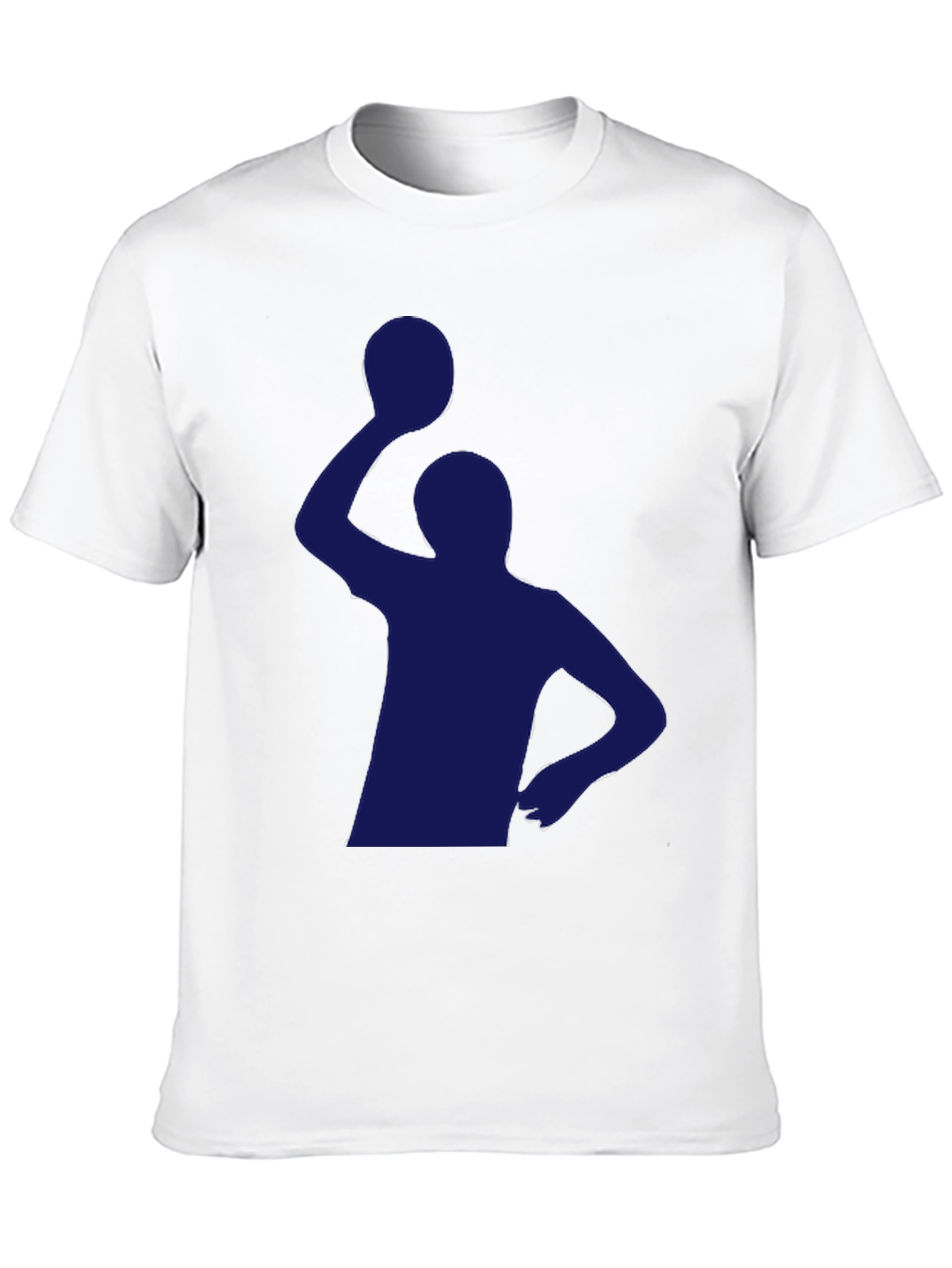 Handball Player Graphic T-Shirt - Black