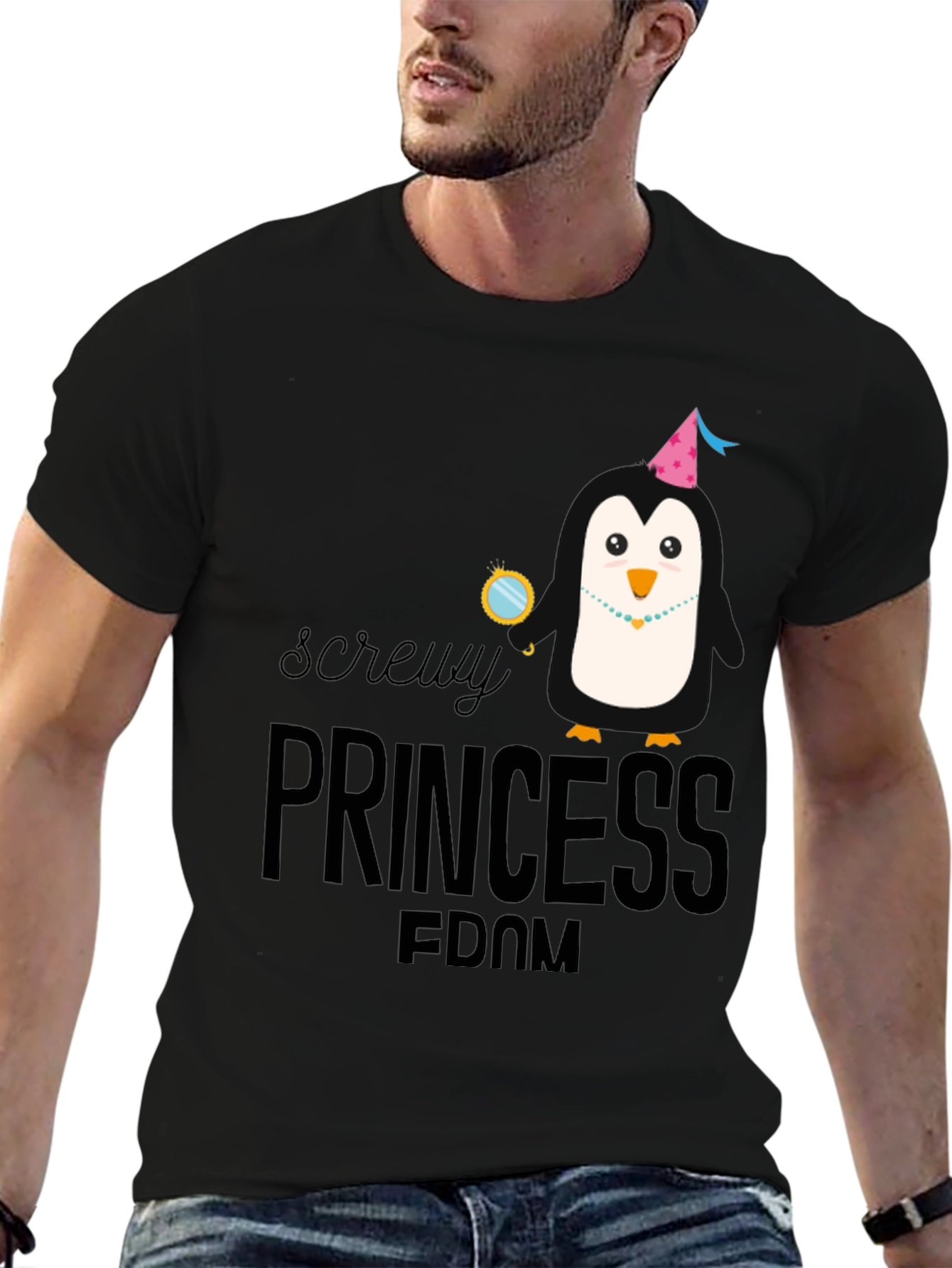 Screw Princessdom Funny Graphic Tee
