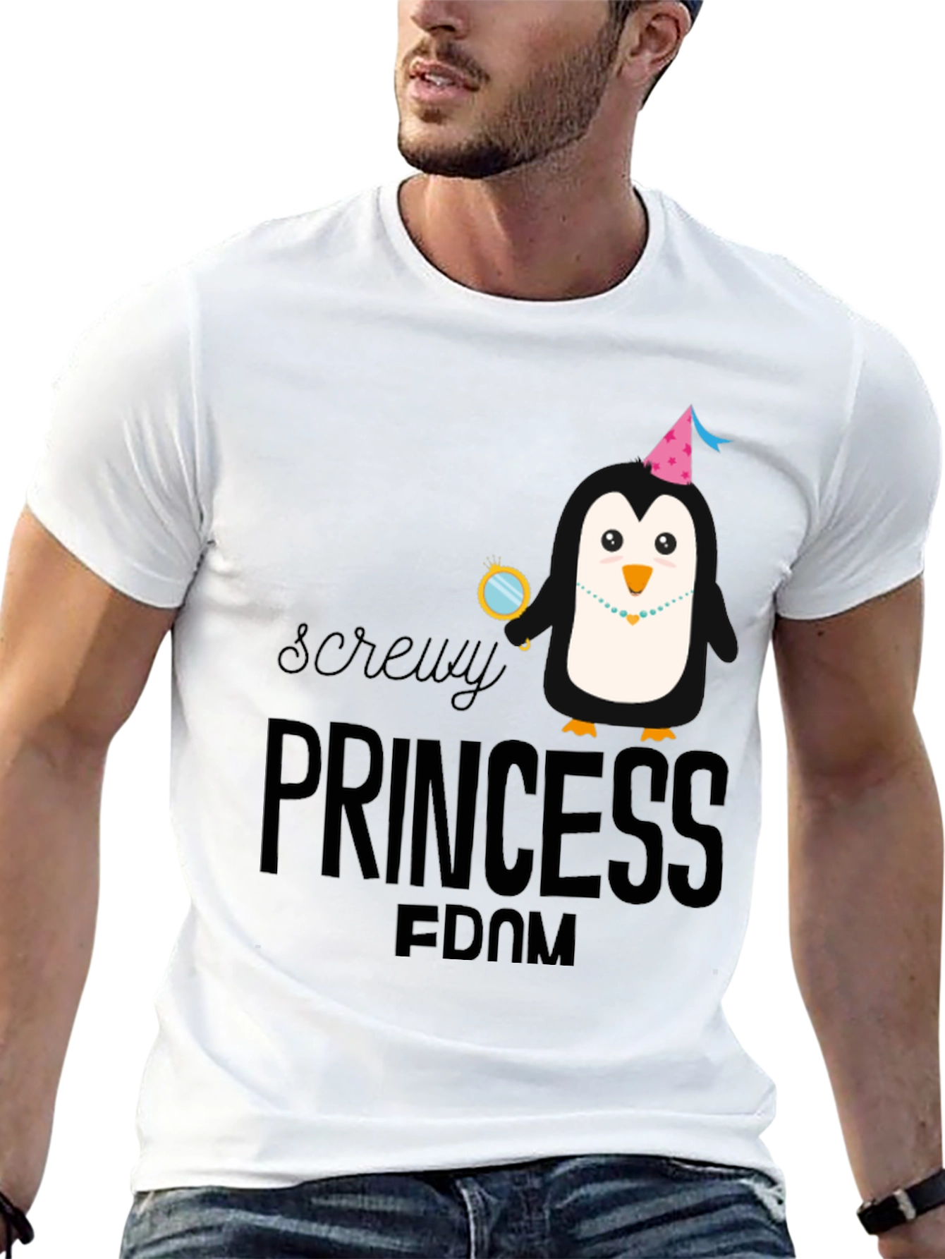 Screw Princessdom Funny Graphic Tee
