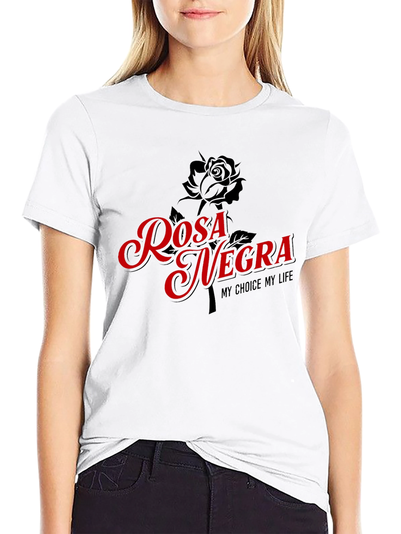 Rosa Negra Graphic T-Shirt - My Choice My Life