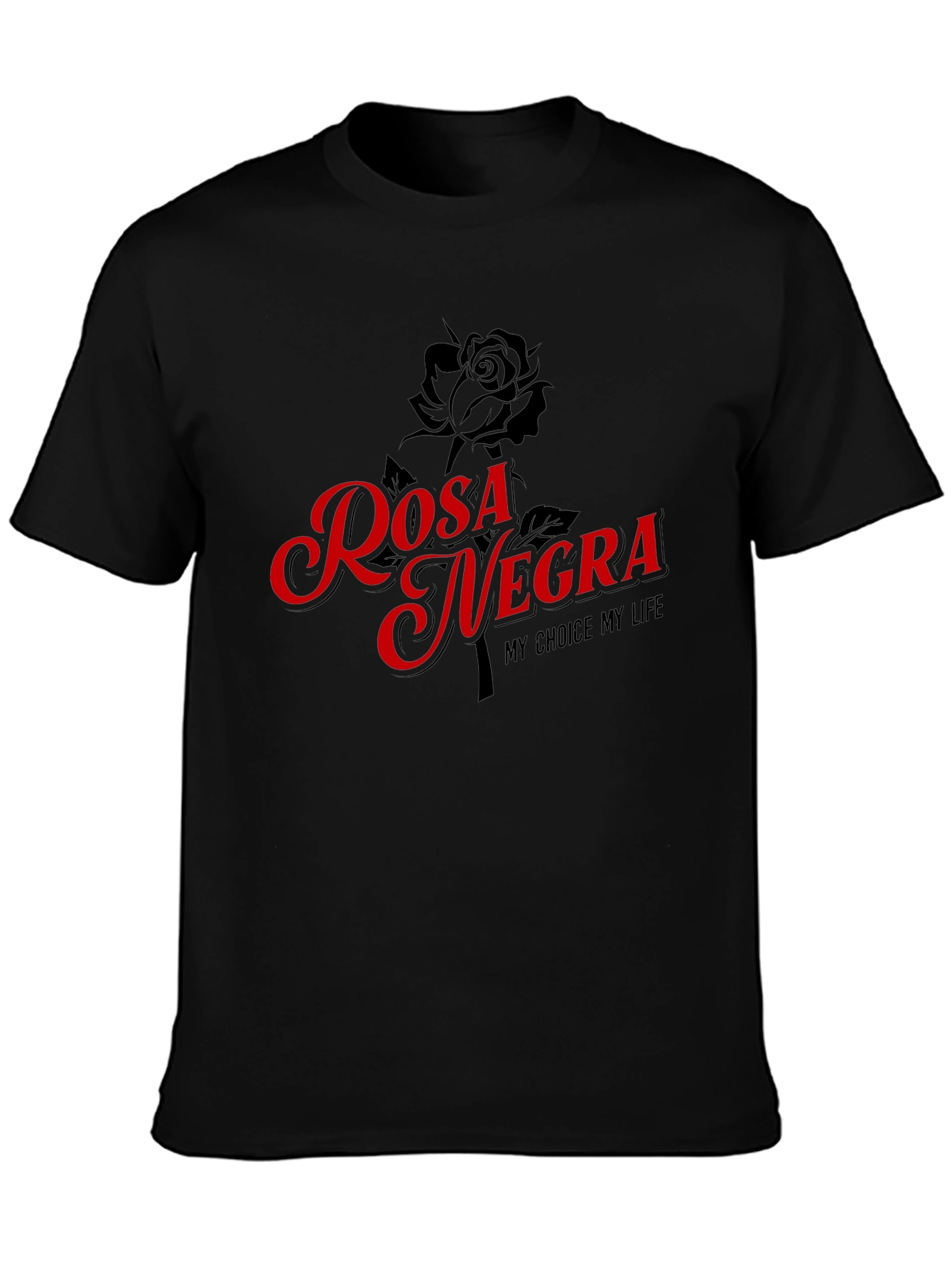 Rosa Negra Graphic T-Shirt - My Choice My Life