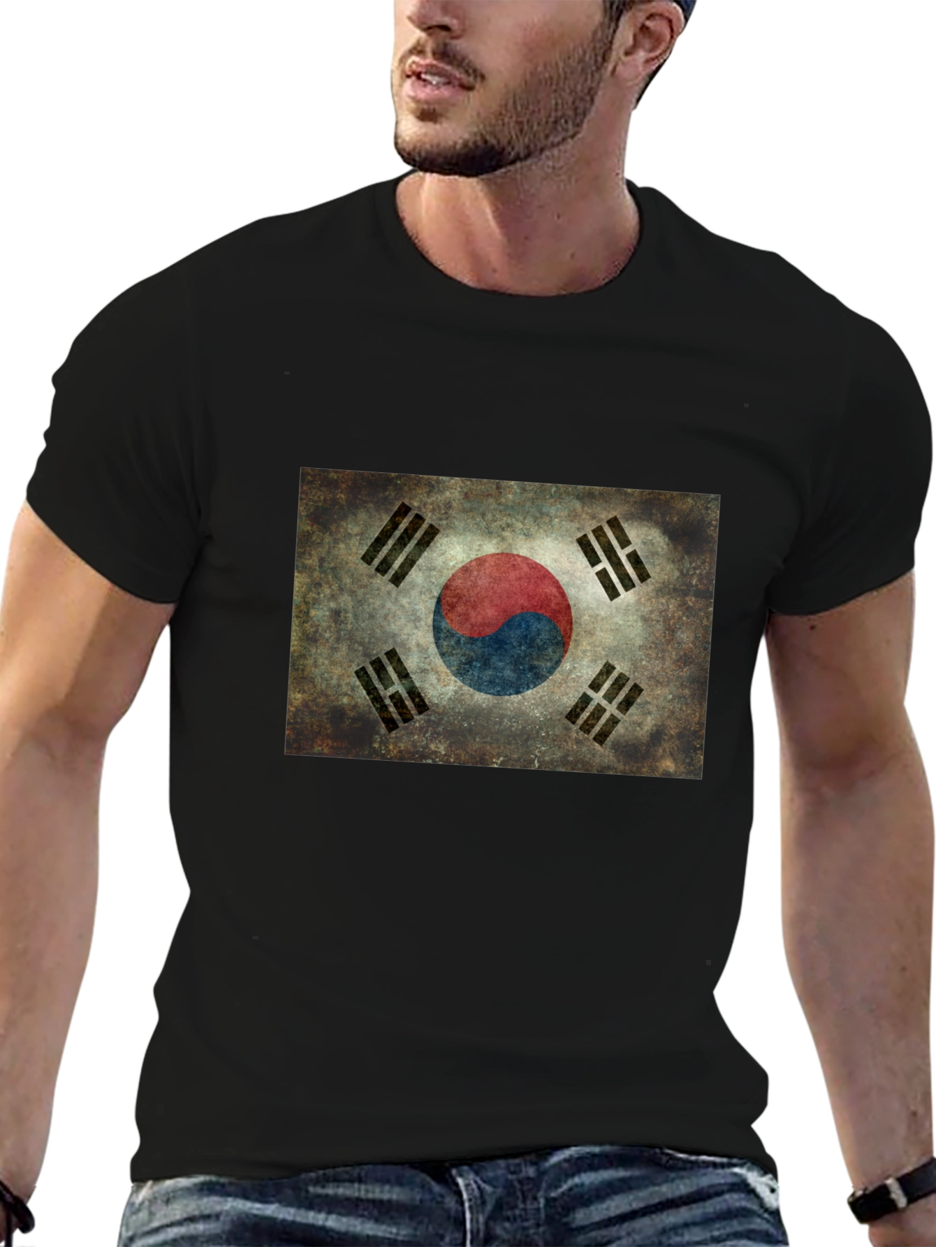 South Korea Flag Graphic T-Shirt