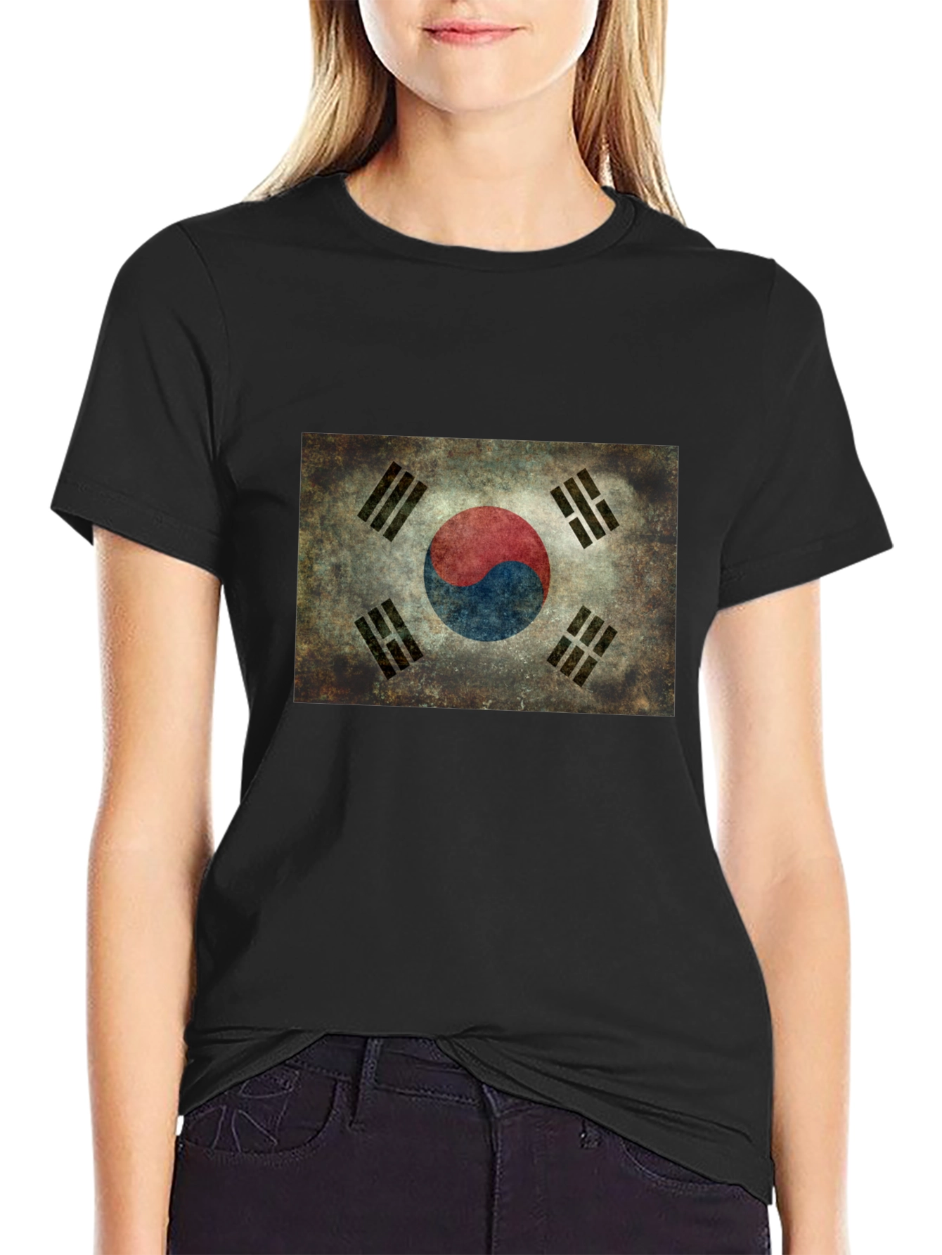 South Korea Flag Graphic T-Shirt