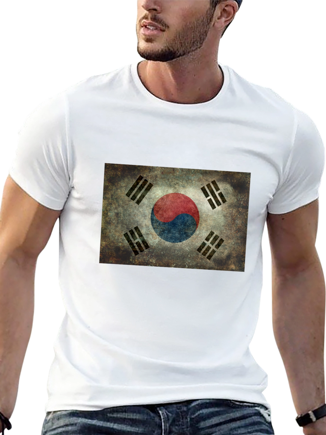 South Korea Flag Graphic T-Shirt