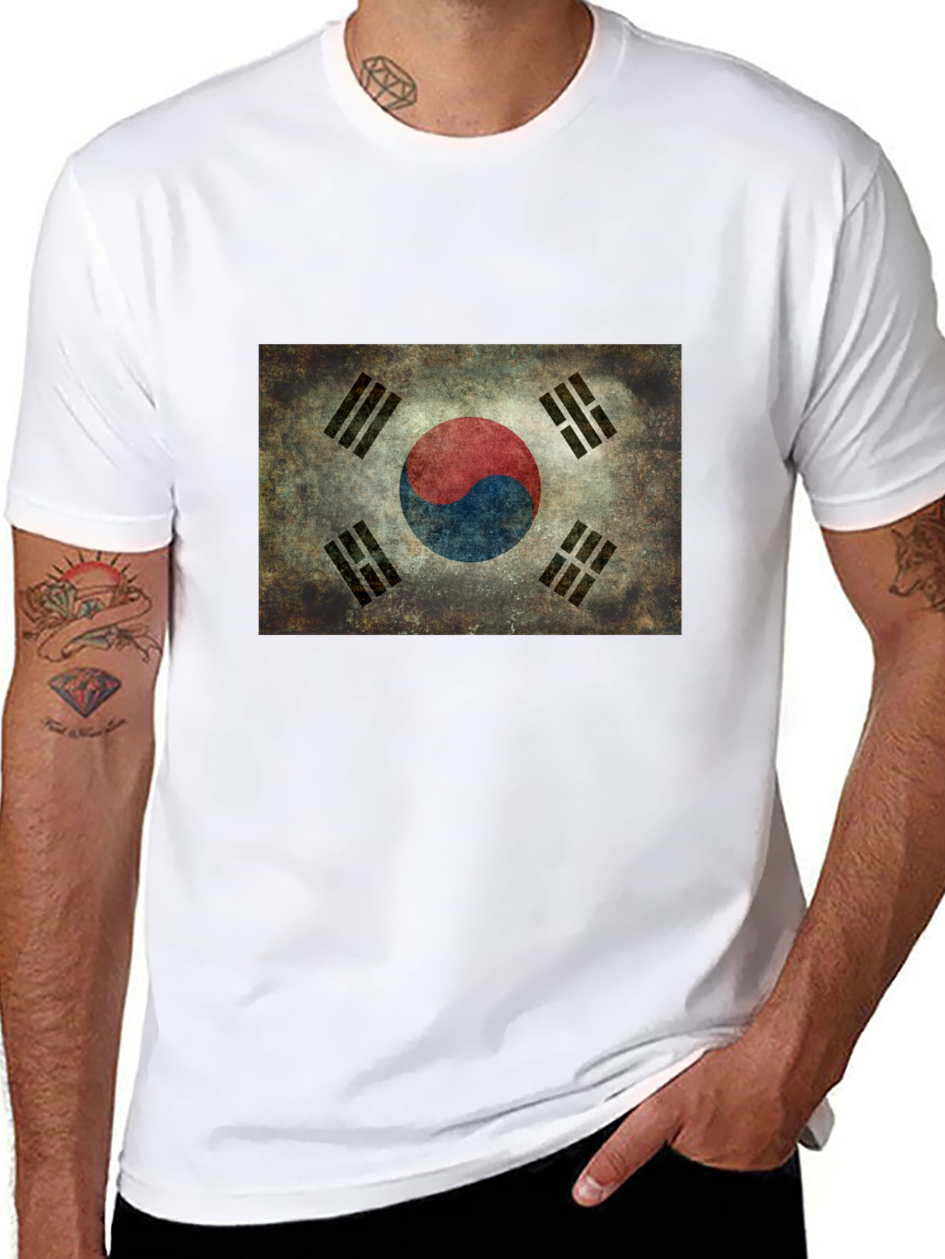 South Korea Flag Graphic T-Shirt