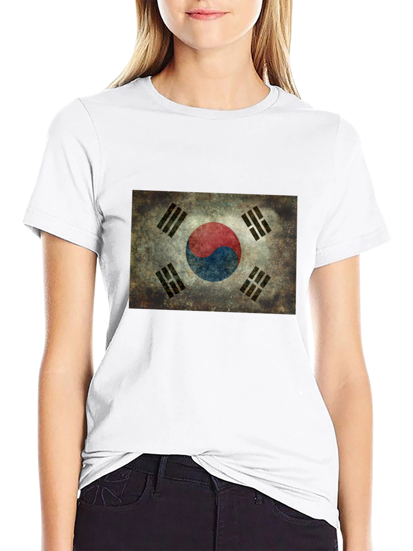 South Korea Flag Graphic T-Shirt