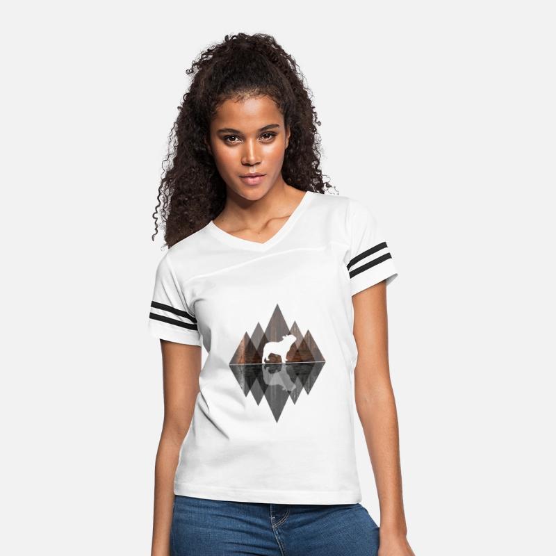 French Dog abstract - Geometry Dog Triangle