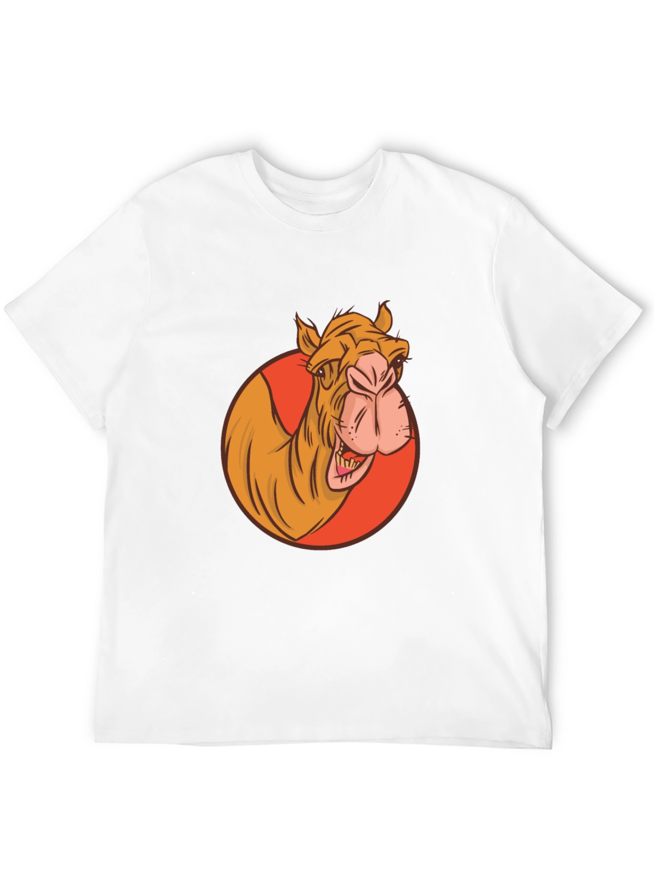 Camel Graphic Tee - Black Crew Neck T-Shirt