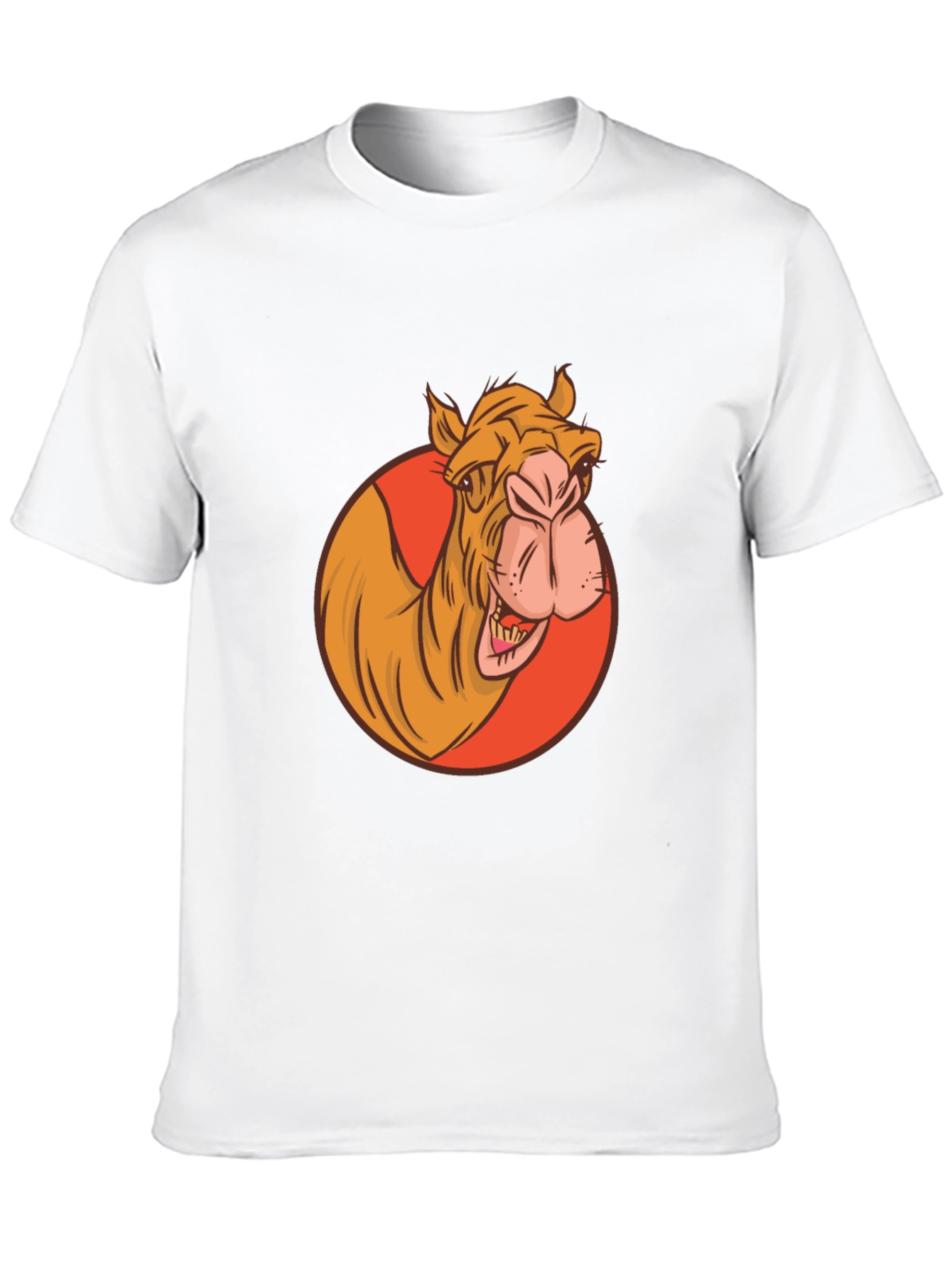 Camel Graphic Tee - Black Crew Neck T-Shirt