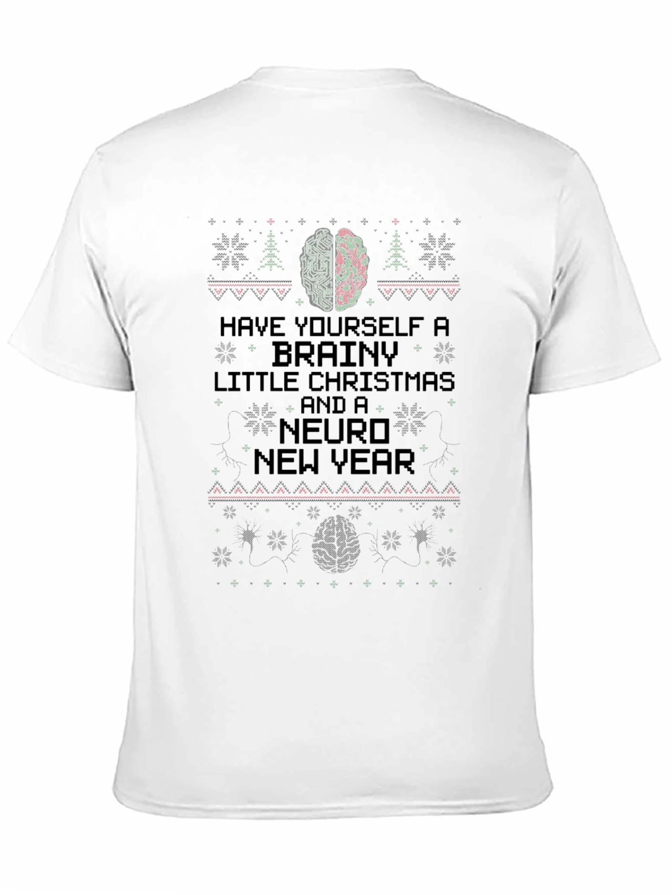 Brainy Christmas T-Shirt - Neuro New Year Holiday Tee