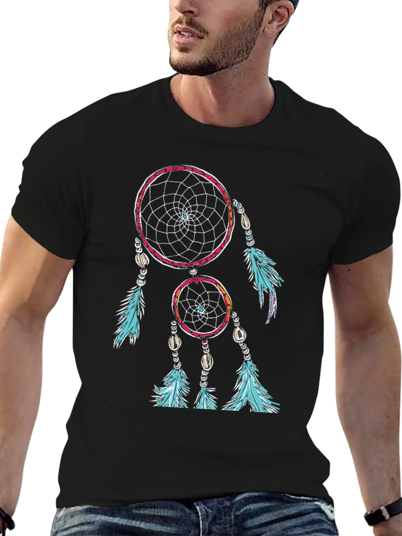 Dreamcatcher Graphic Black T-Shirt