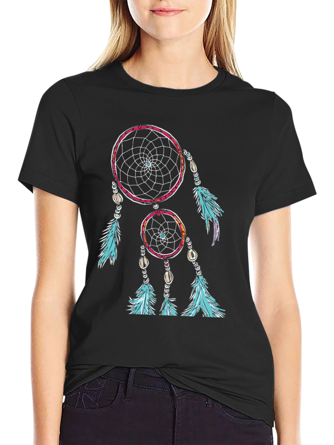 Dreamcatcher Graphic Black T-Shirt
