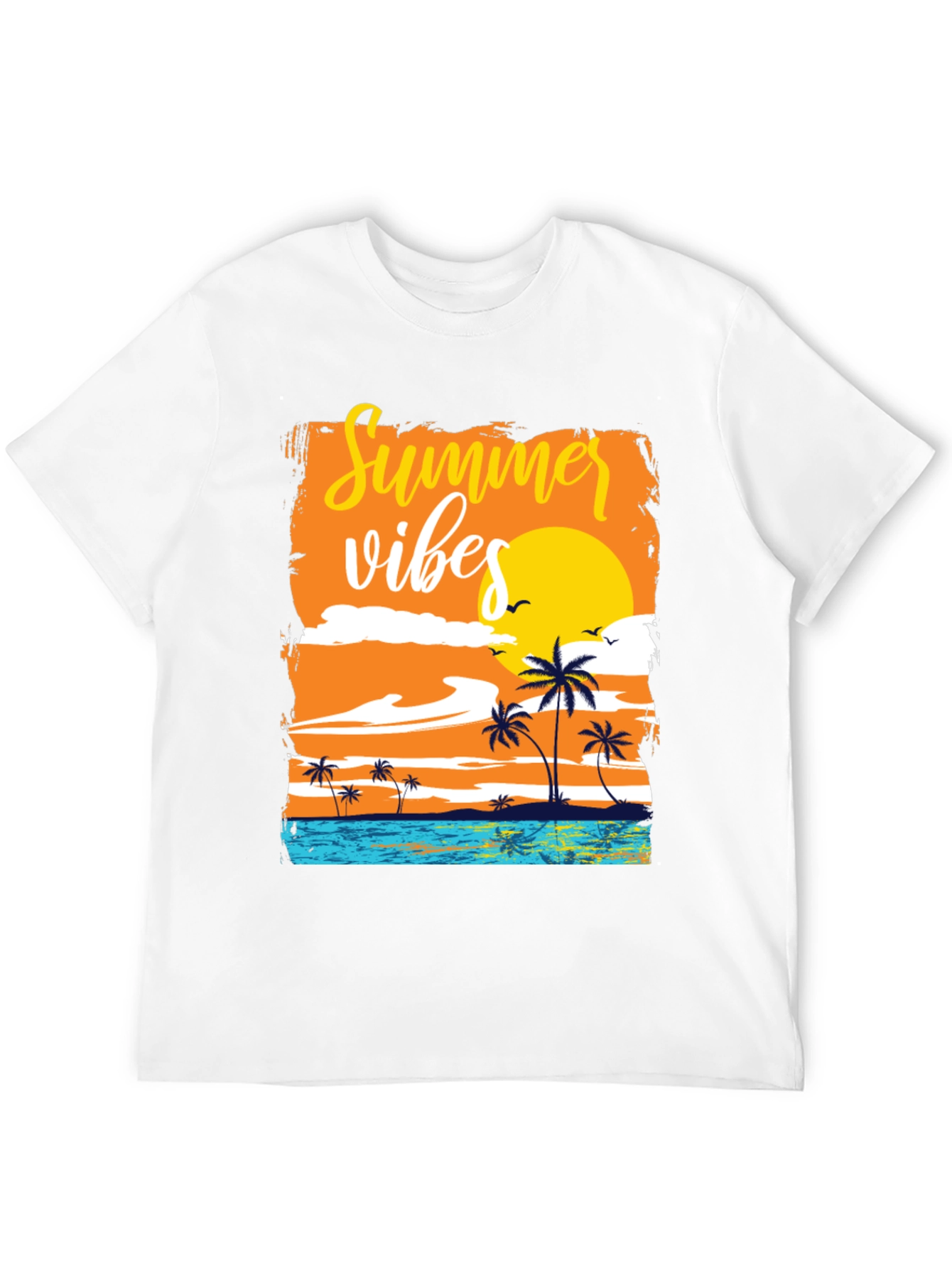 Summer Vibes Graphic Tee - Black