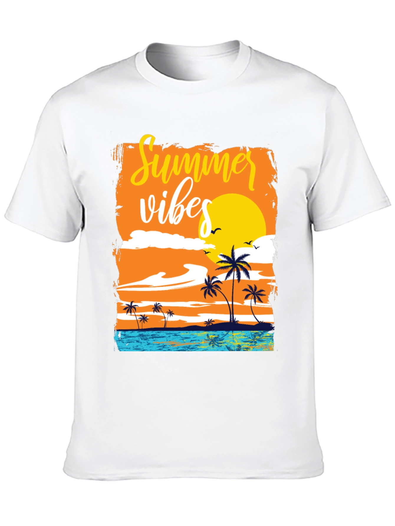 Summer Vibes Graphic Tee - Black