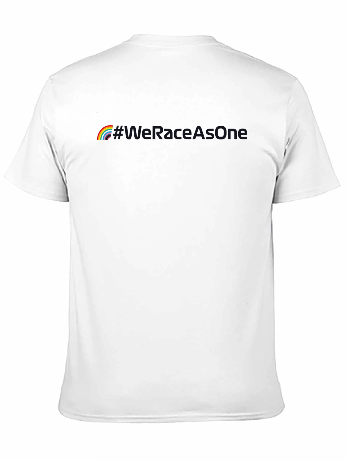 Rainbow Microsoft is One Black T-Shirt