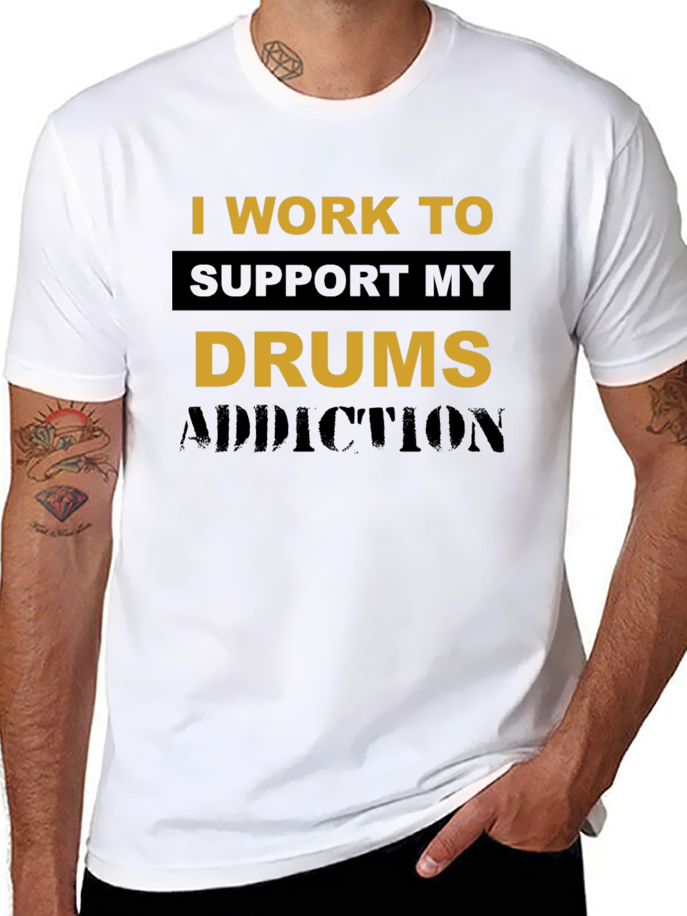 Drums Addiction T-Shirt - Musician Humor