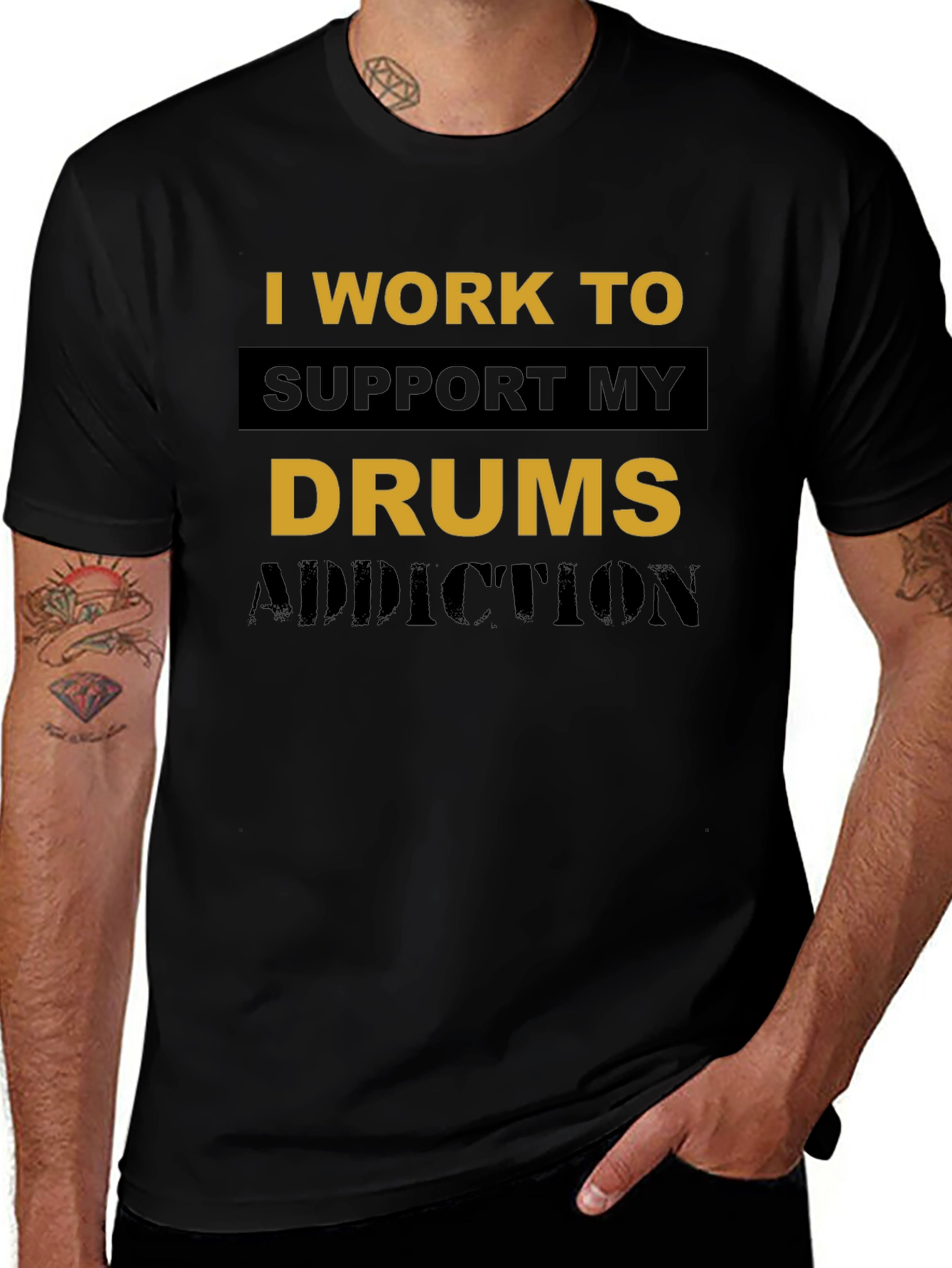 Drums Addiction T-Shirt - Musician Humor