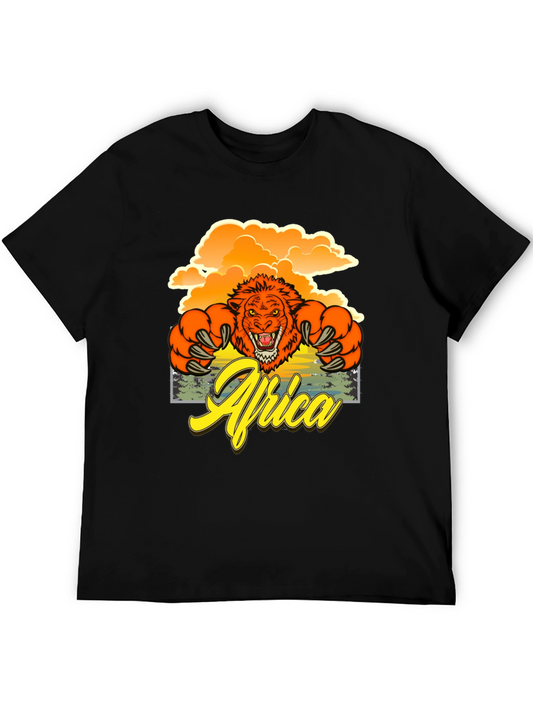 Africa Lion Graphic T-Shirt
