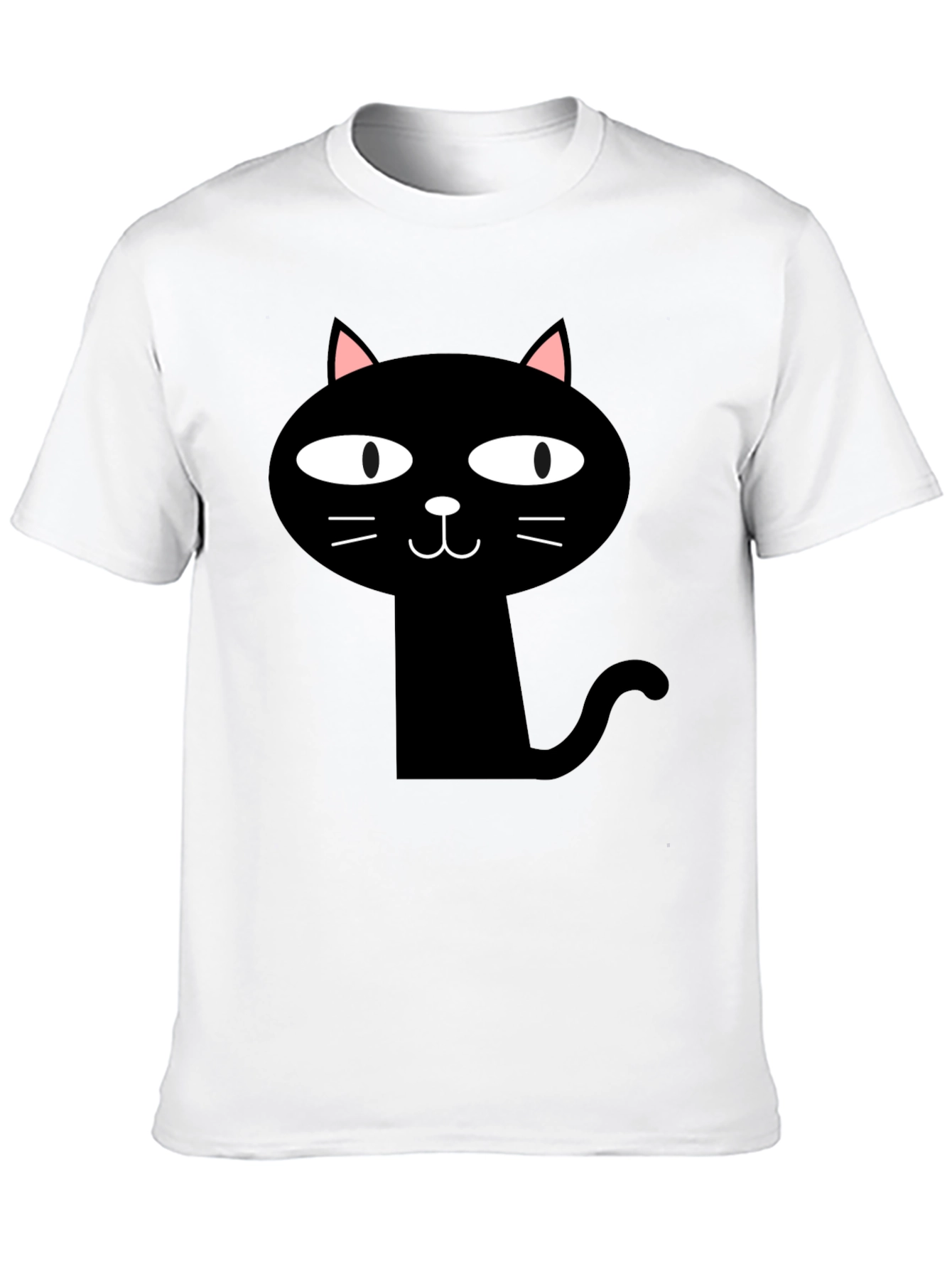 Funny Black Cat Graphic T-Shirt