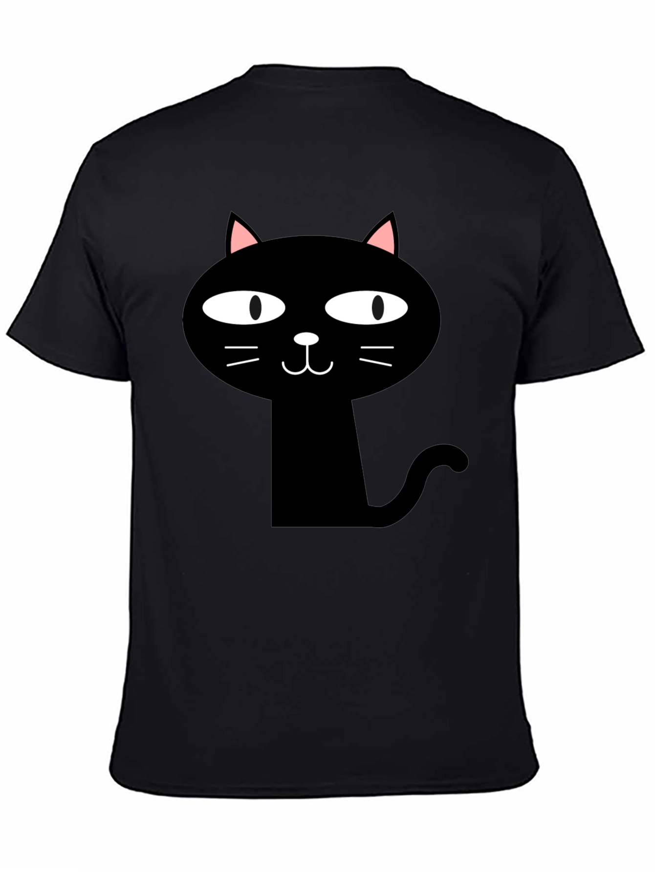 Funny Black Cat Graphic T-Shirt