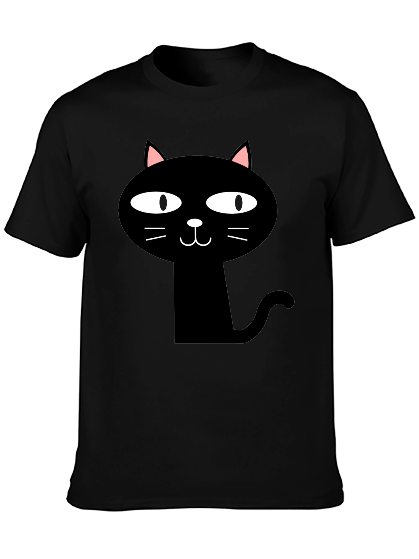 Funny Black Cat Graphic T-Shirt