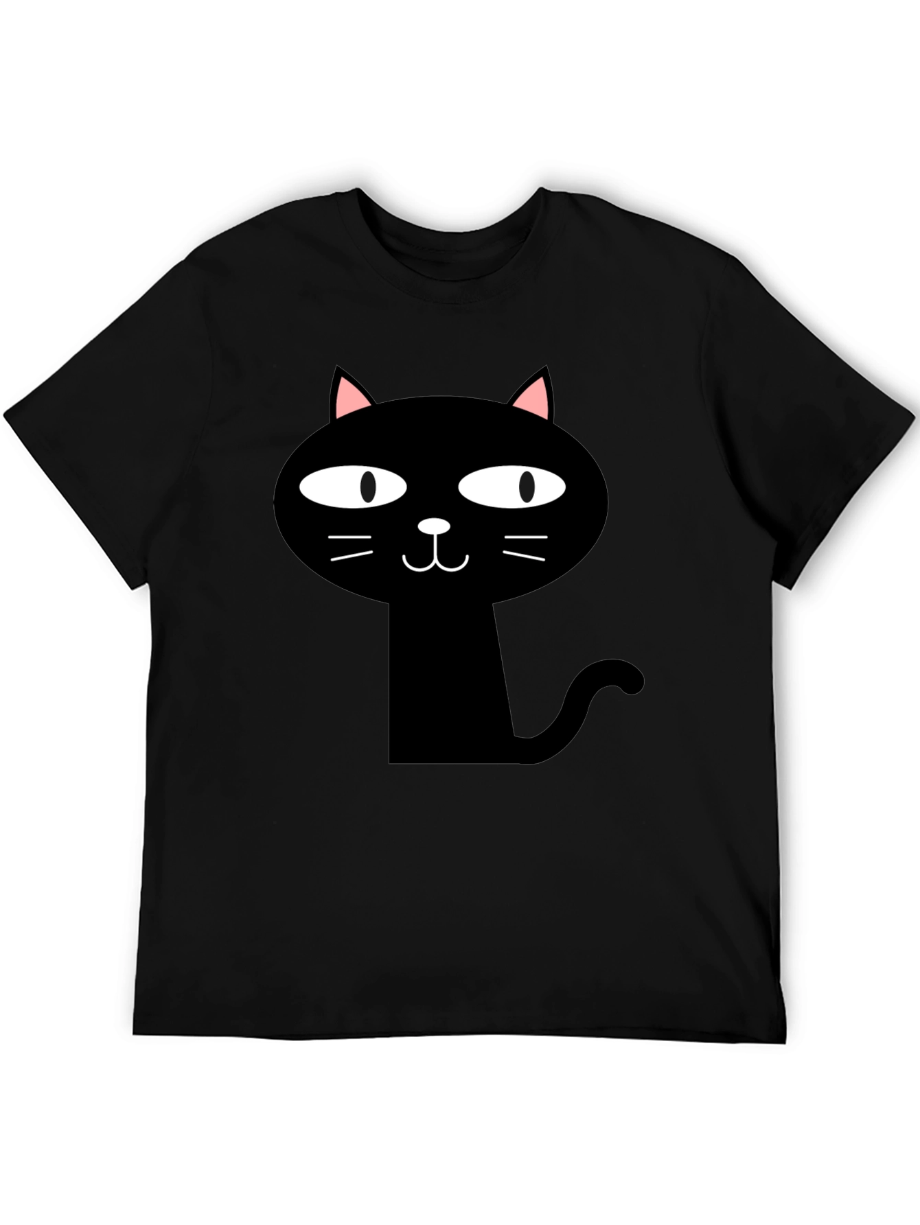 Funny Black Cat Graphic T-Shirt