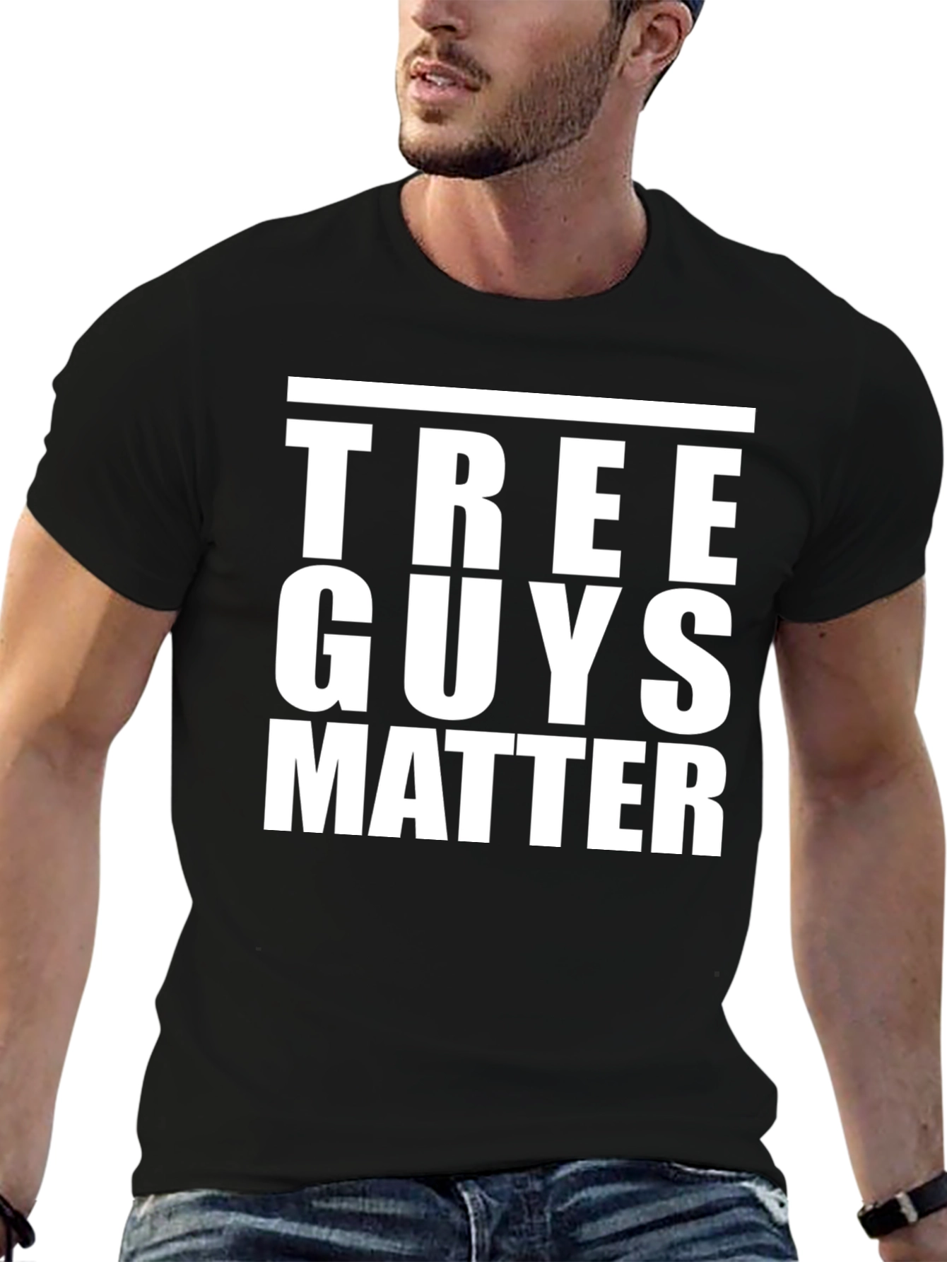 Tree Guys Matter Graphic Tee - Black Cotton