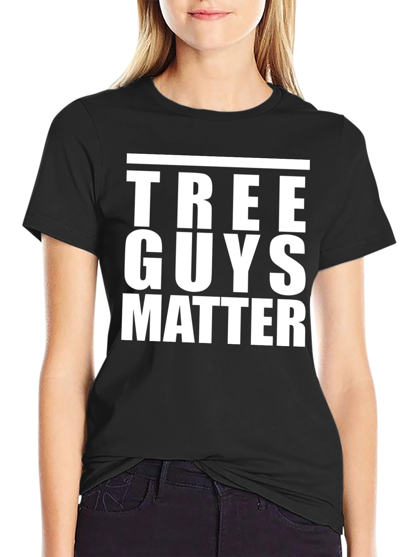 Tree Guys Matter Graphic Tee - Black Cotton