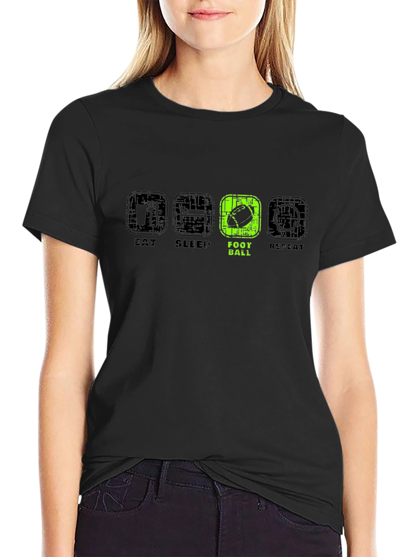 Eat Sleep Football Repeat T-Shirt