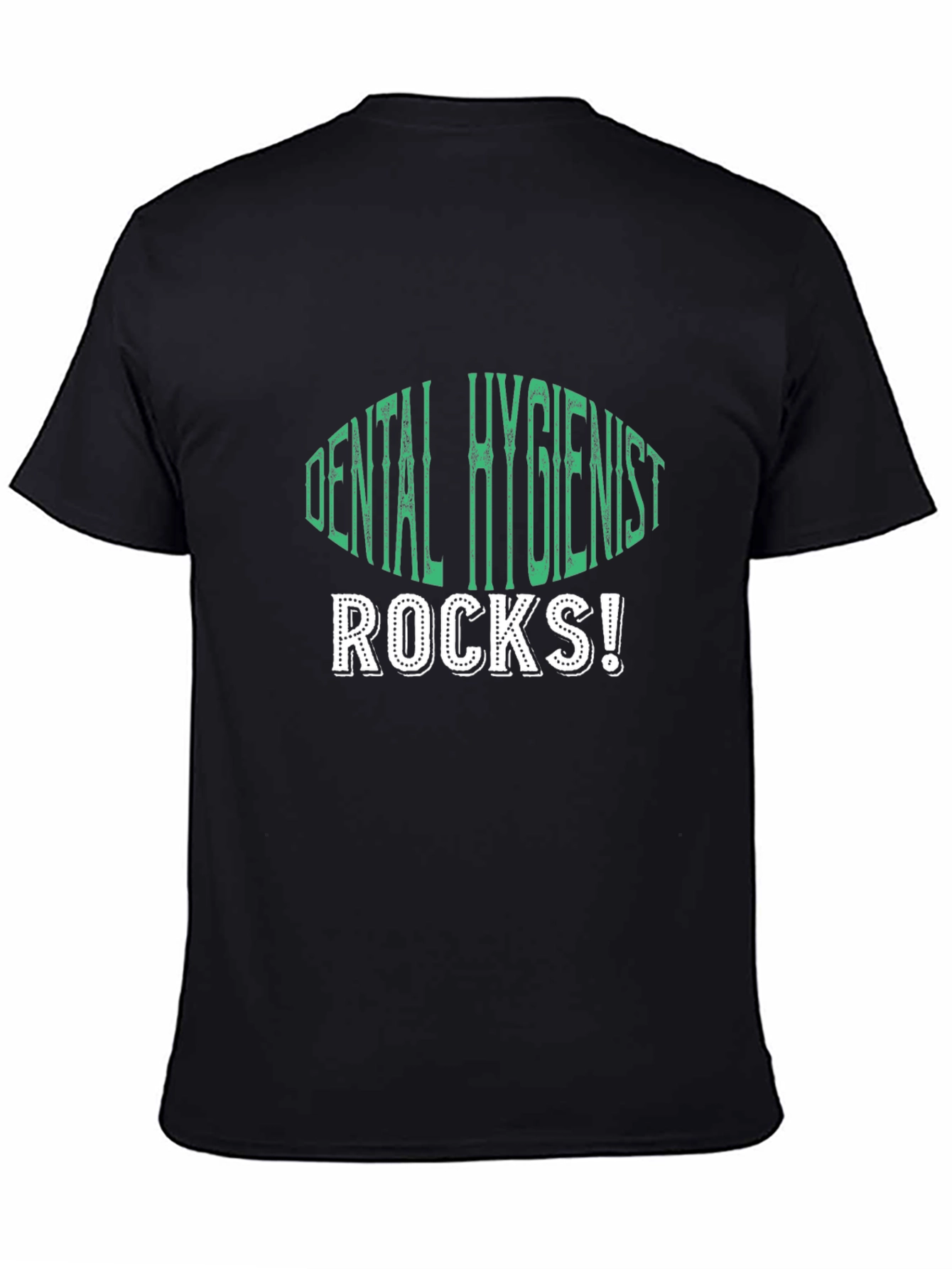 Dental Hygienist Rocks T-Shirt - Black Cotton Tee