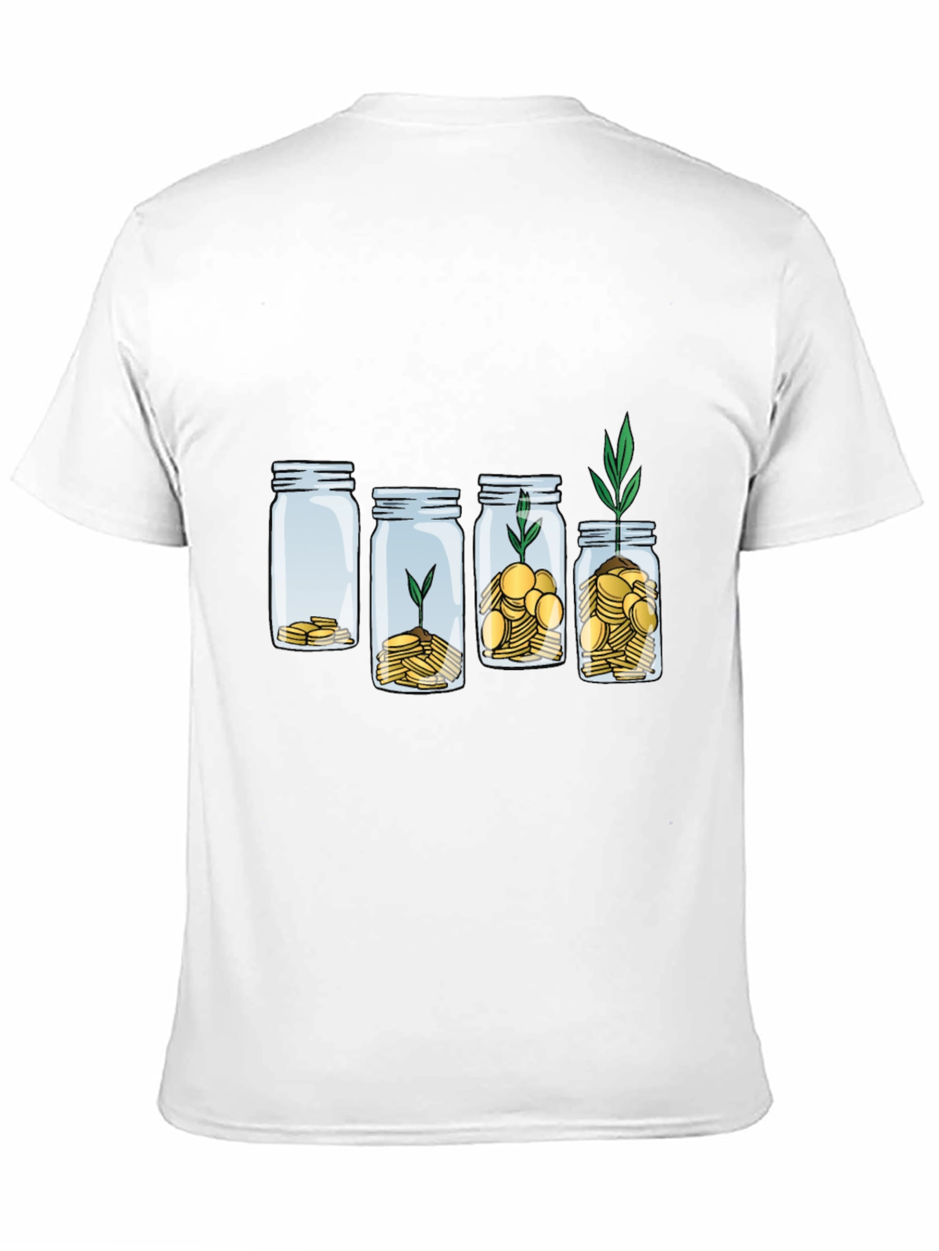 Growth Investment T-Shirt: Money Jar Plant Tee