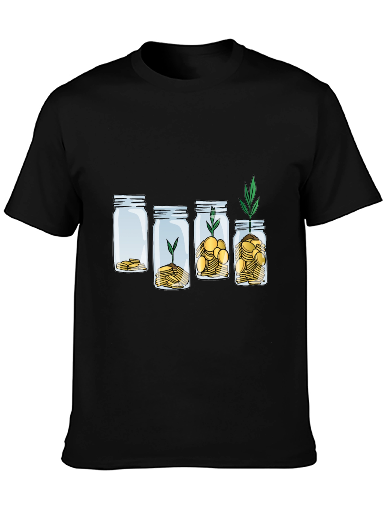 Growth Investment T-Shirt: Money Jar Plant Tee