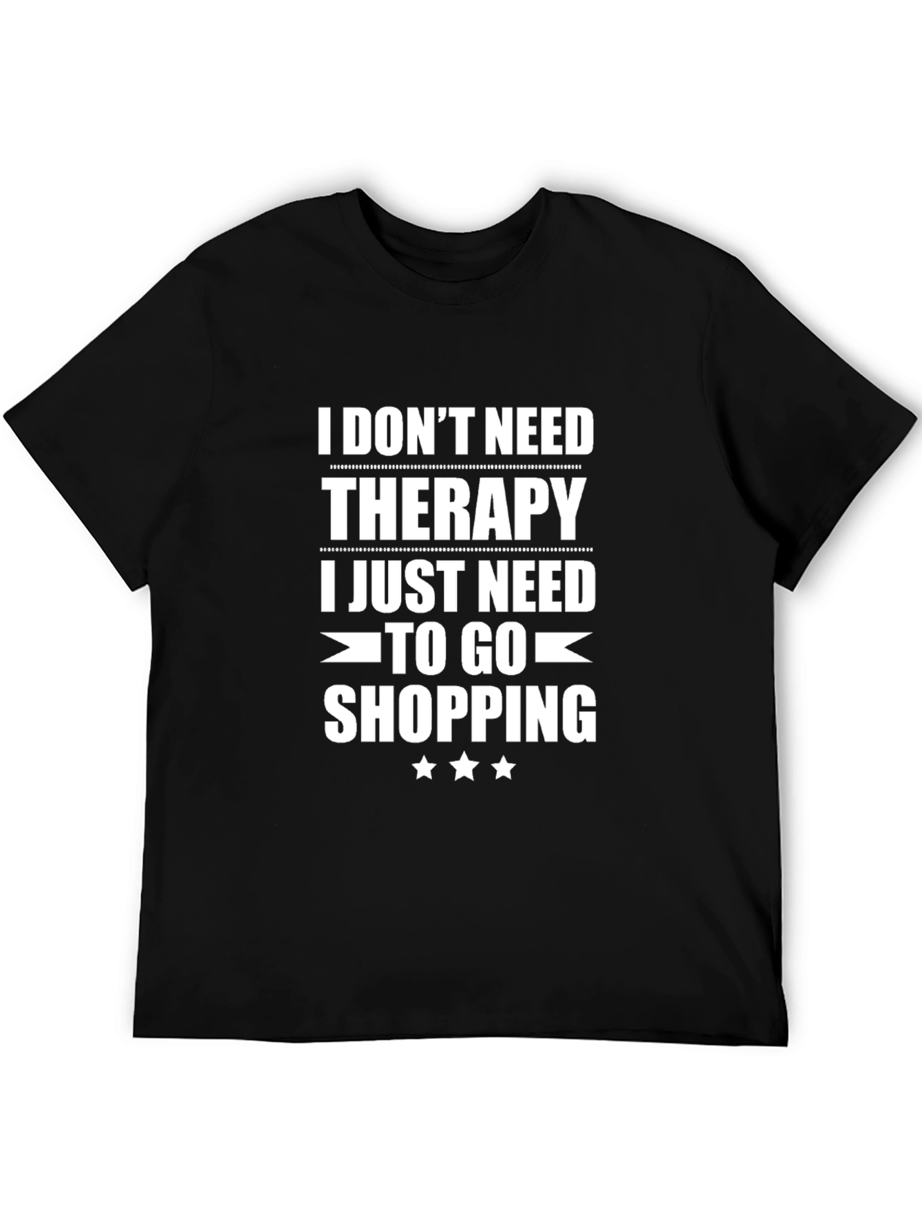 Therapy Shopping T-Shirt - Black