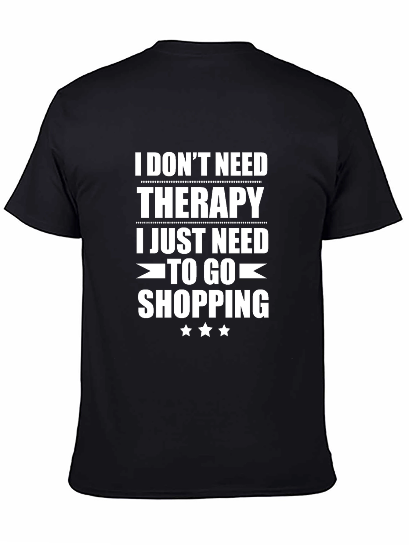 Therapy Shopping T-Shirt - Black