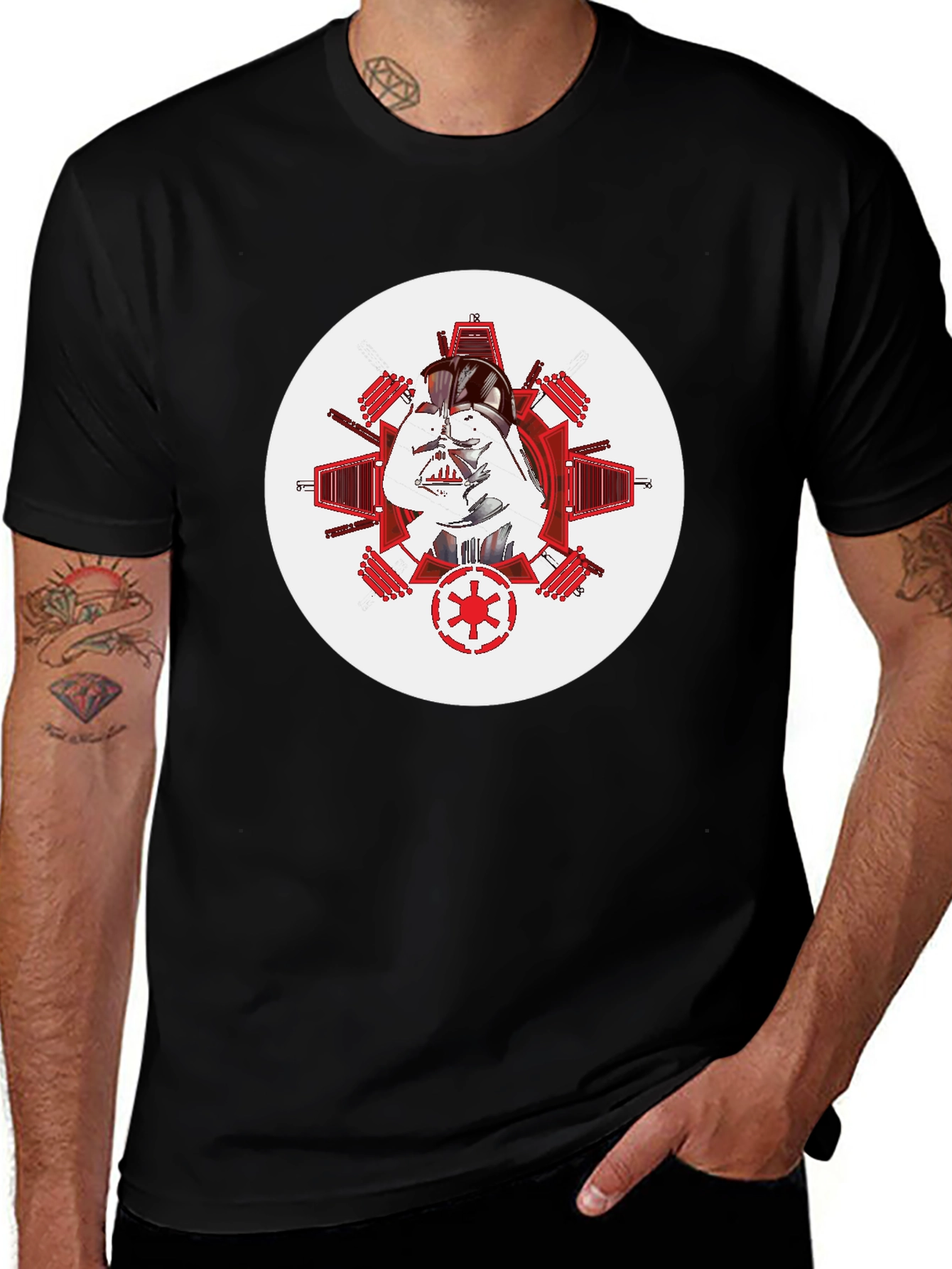 Darth Vader Gym Black T-Shirt